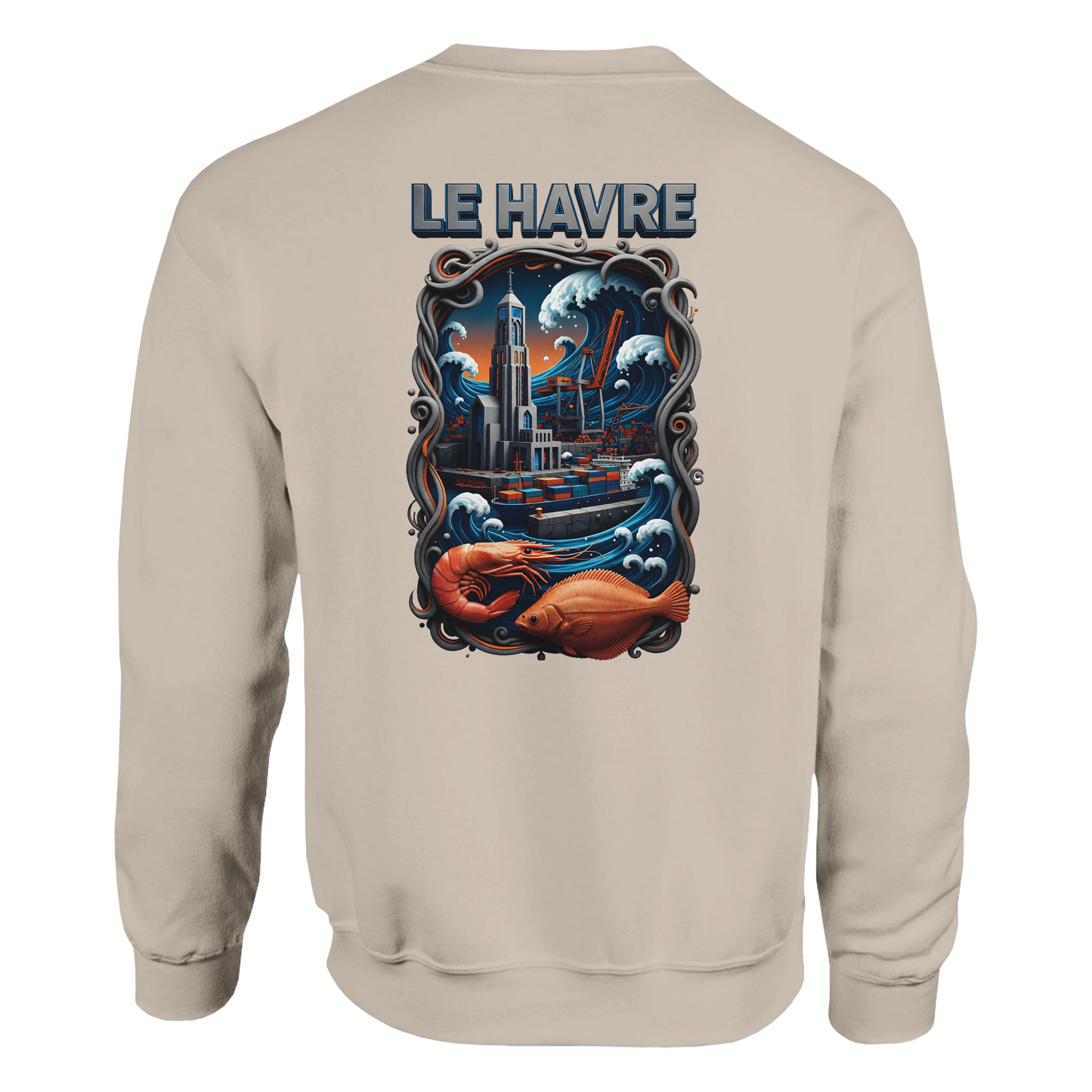 Sweat-shirt Unisexe Le Havre – Ville de France – Pull Premium Confort