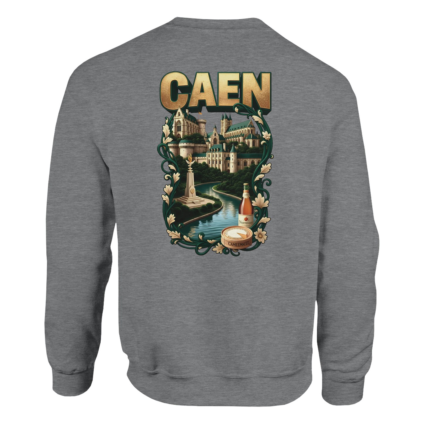 Sweatshirt Caen Stadt in Frankreich klassisch Unisex Rundhals | Gildan® 18000