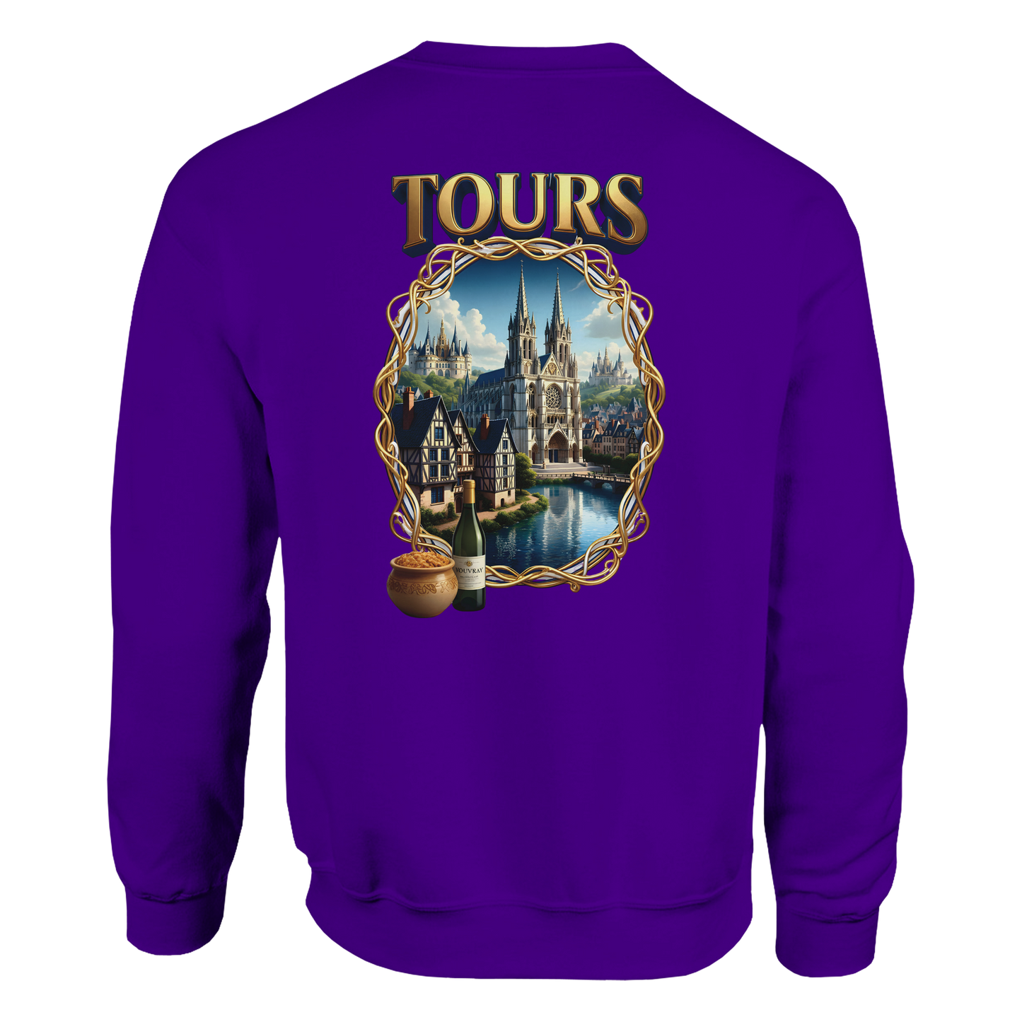 Unisex Sweatshirt Tours French City Classic Crewneck | Gildan® 18000
