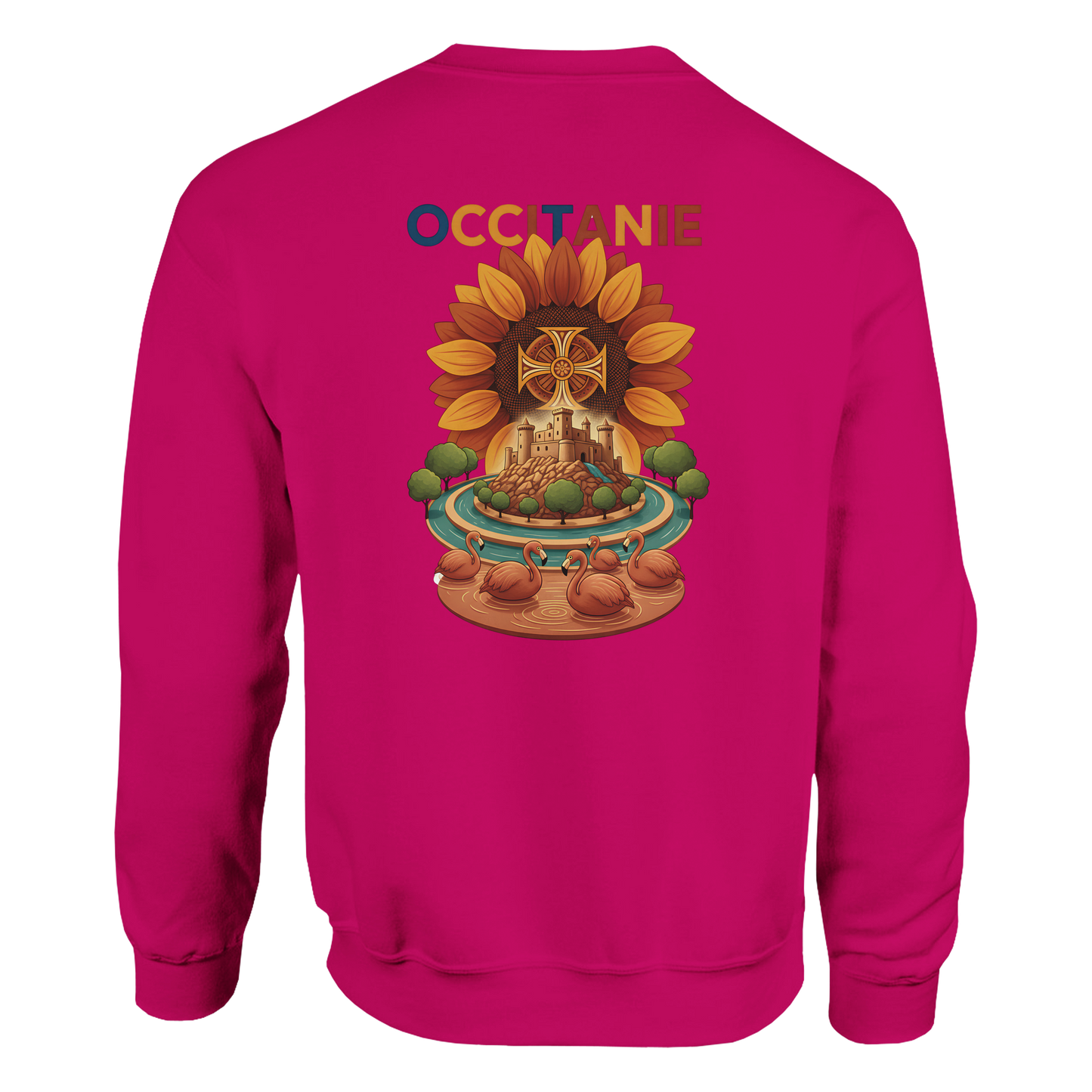 Unisex-Sweatshirt, klassischer Rundhalsausschnitt Occitanie | Gildan® 18000
