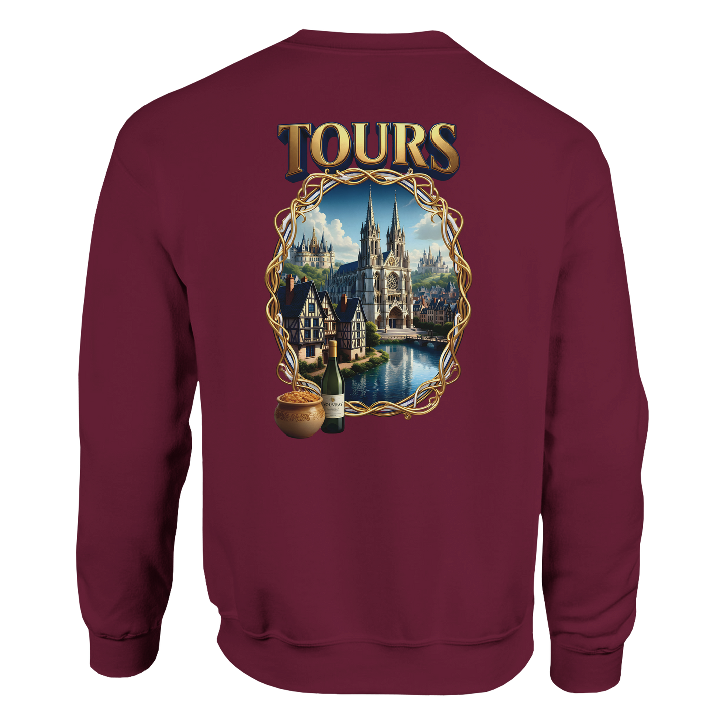 Unisex Sweatshirt Tours French City Classic Crewneck | Gildan® 18000