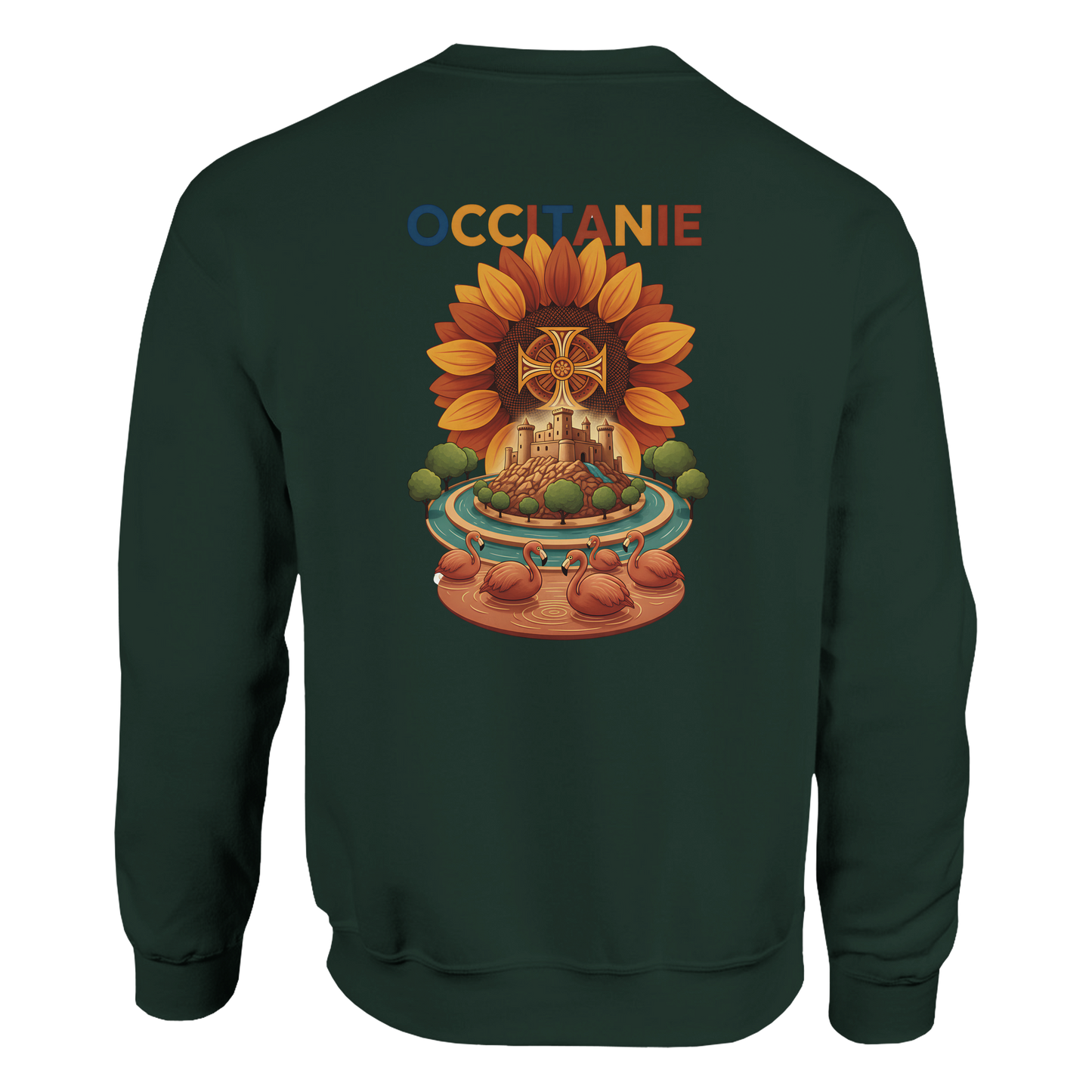 Unisex-Sweatshirt, klassischer Rundhalsausschnitt Occitanie | Gildan® 18000