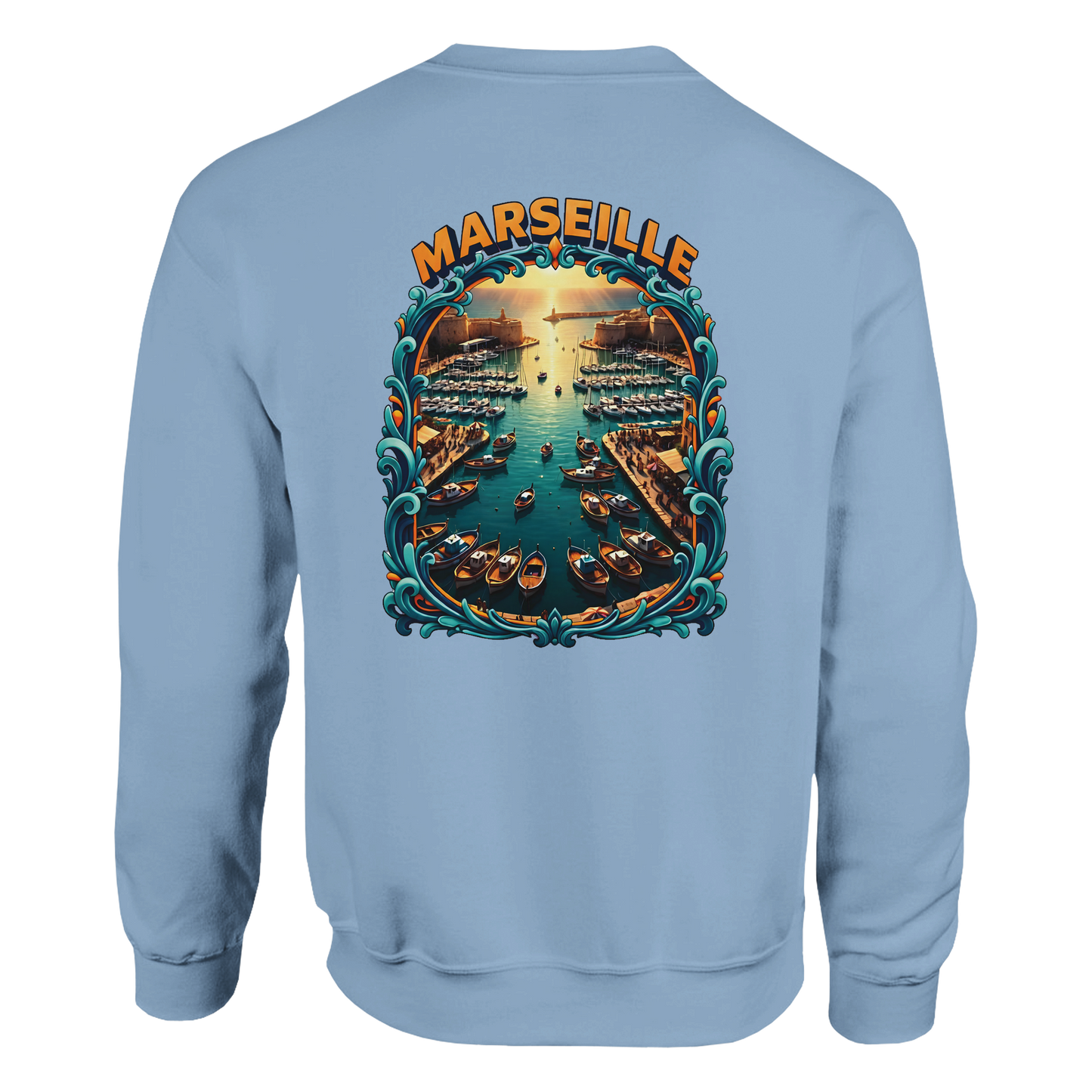 Unisex-Sweatshirt Marseilles Klassisches Rundhals-Sweatshirt | Gildan® 18000