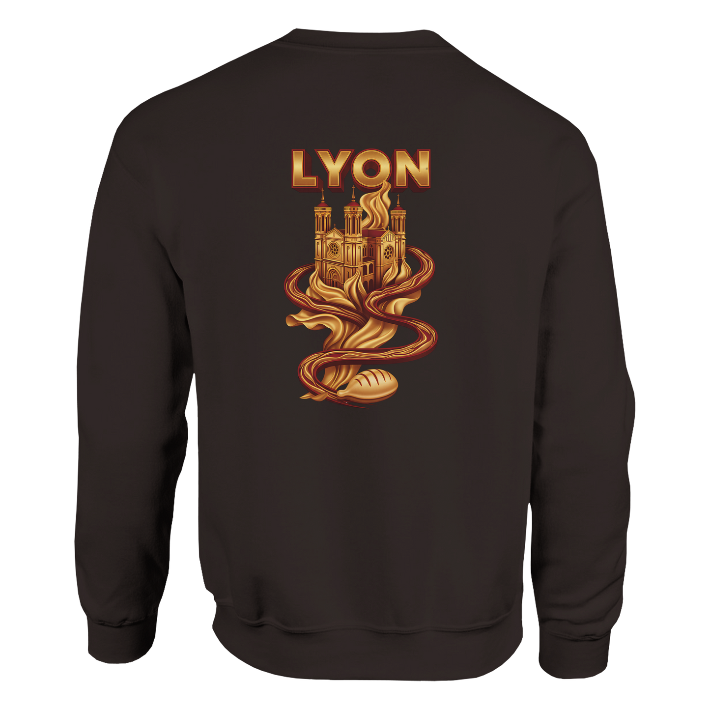 Unisex sweatshirt Lyon city France classic crew neck | Gildan® 18000