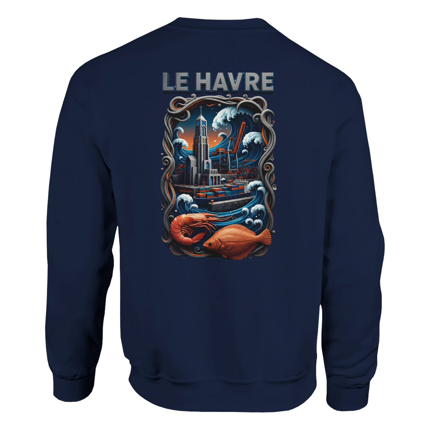 Sweat-shirt Unisexe Le Havre – Ville de France – Pull Premium Confort