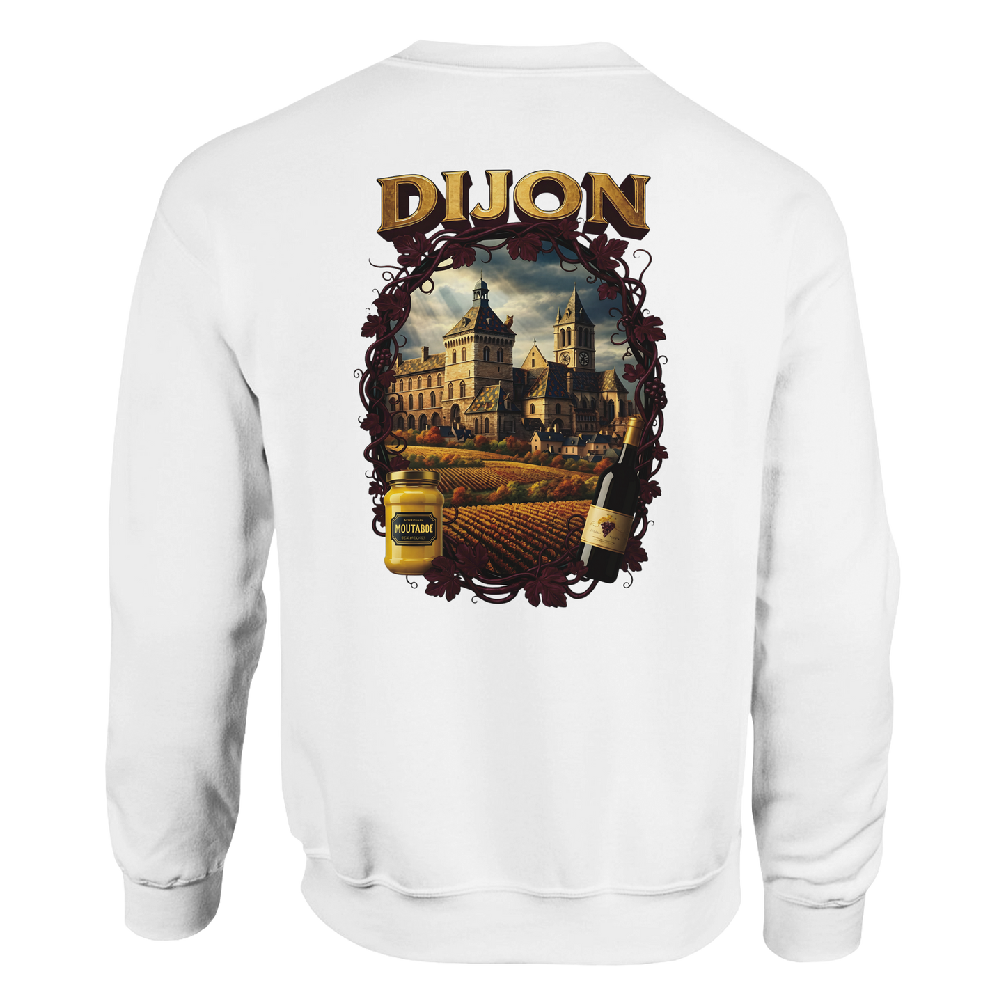 Unisex-Sweatshirt Dijon, Frankreich klassisch Rundhals | Gildan® 18000