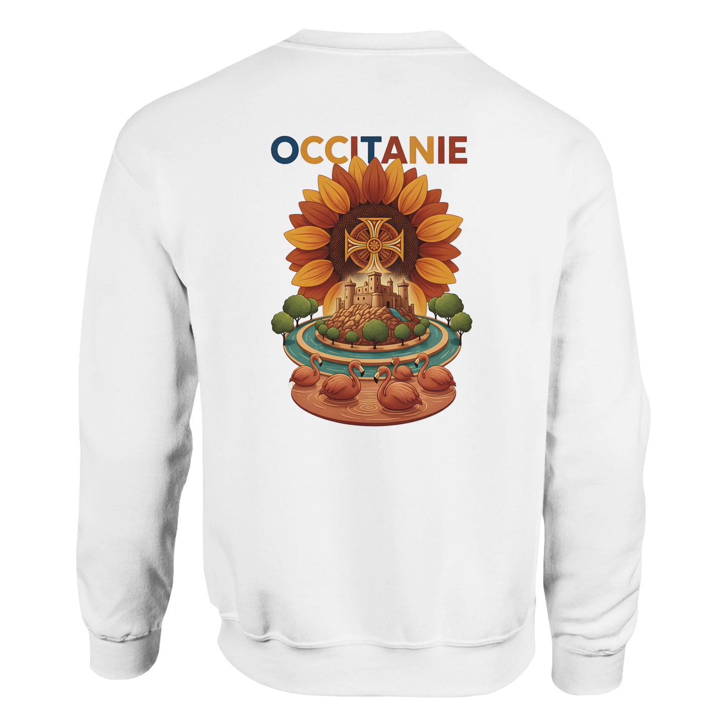 Unisex-Sweatshirt, klassischer Rundhalsausschnitt Occitanie | Gildan® 18000
