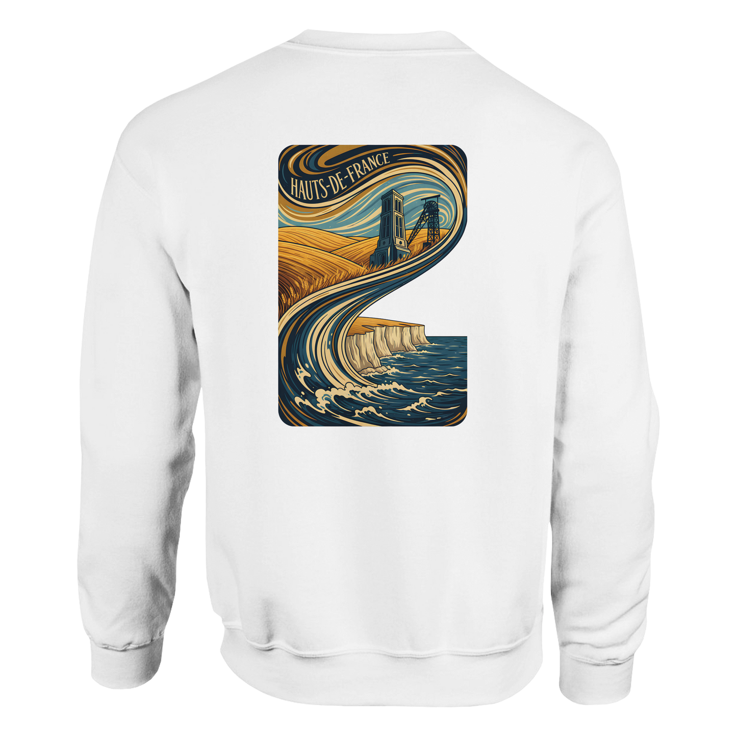Unisex Nord-Pas-de-Calais classic crewneck sweatshirt | Gildan® 18000