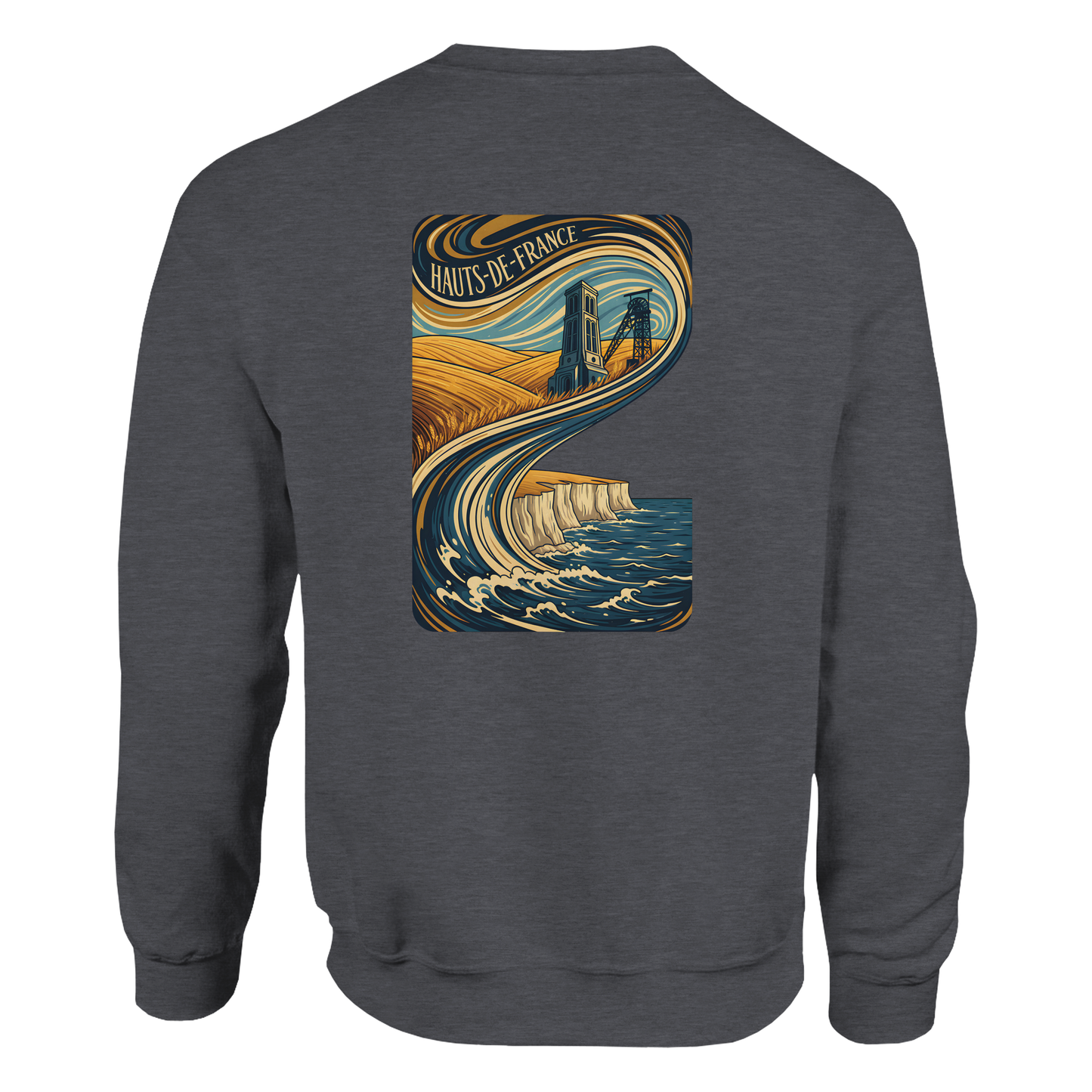 Unisex Nord-Pas-de-Calais classic crewneck sweatshirt | Gildan® 18000