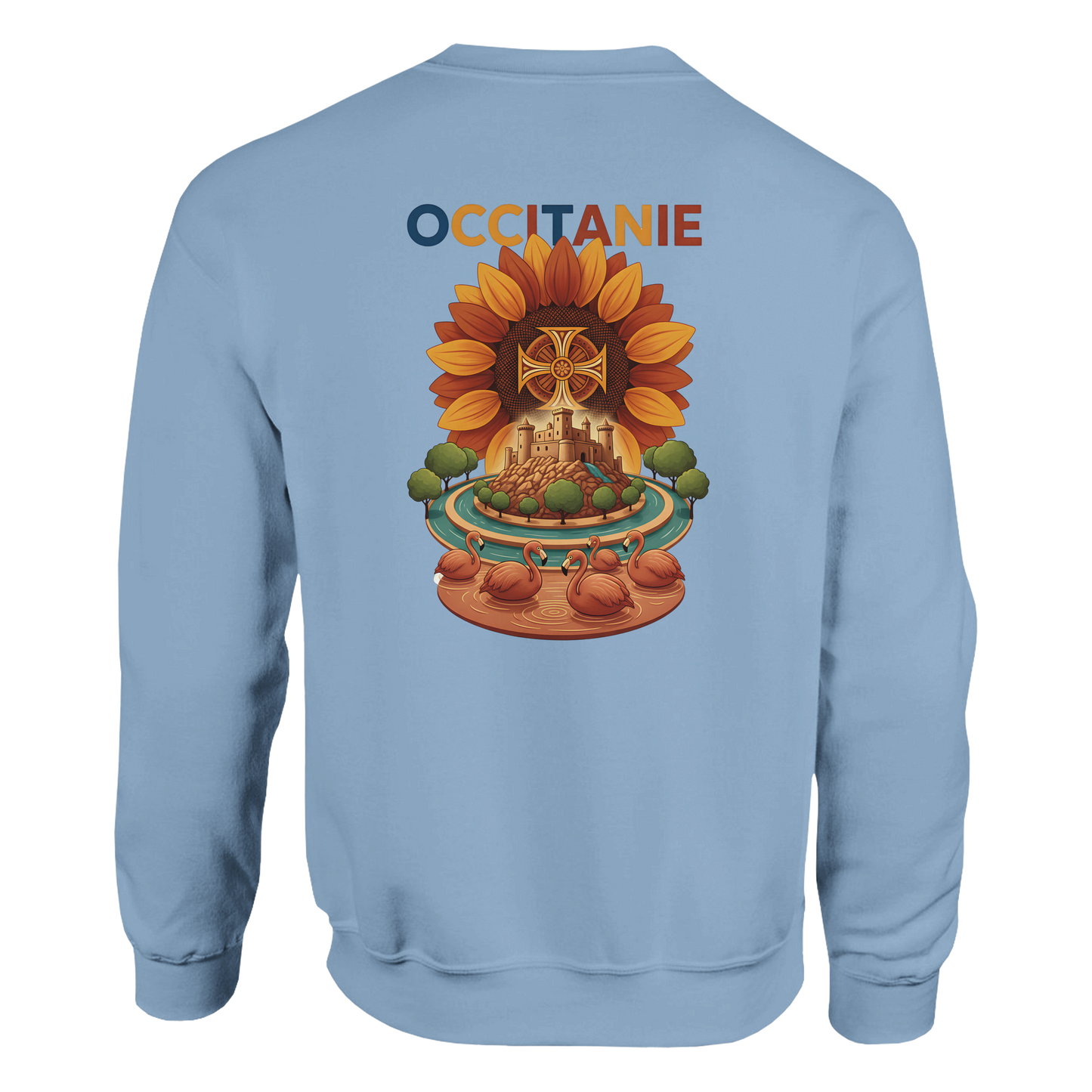 Unisex-Sweatshirt, klassischer Rundhalsausschnitt Occitanie | Gildan® 18000
