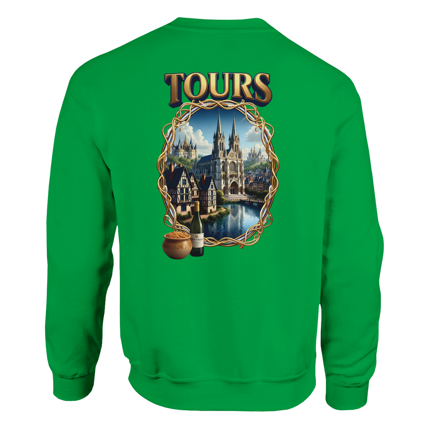Unisex Sweatshirt Tours French City Classic Crewneck | Gildan® 18000