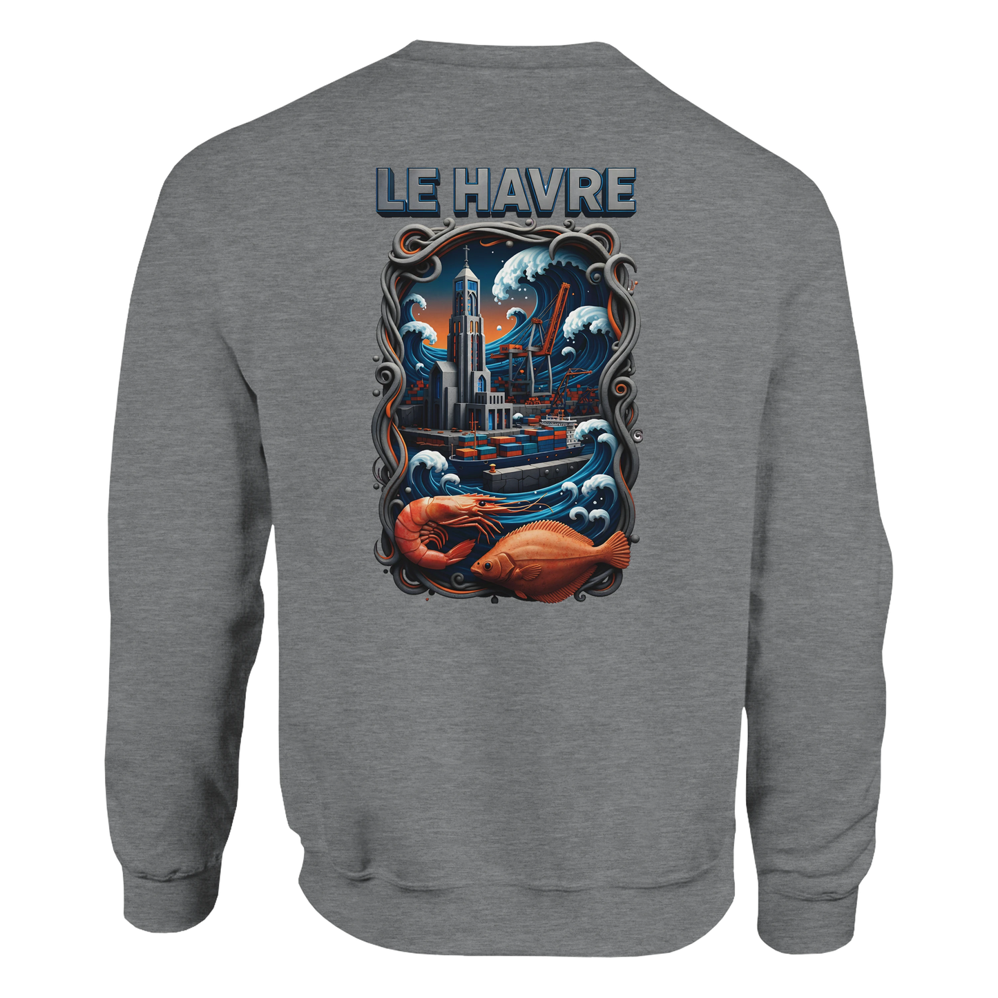Sweat-shirt Unisexe Le Havre – Ville de France – Pull Premium Confort