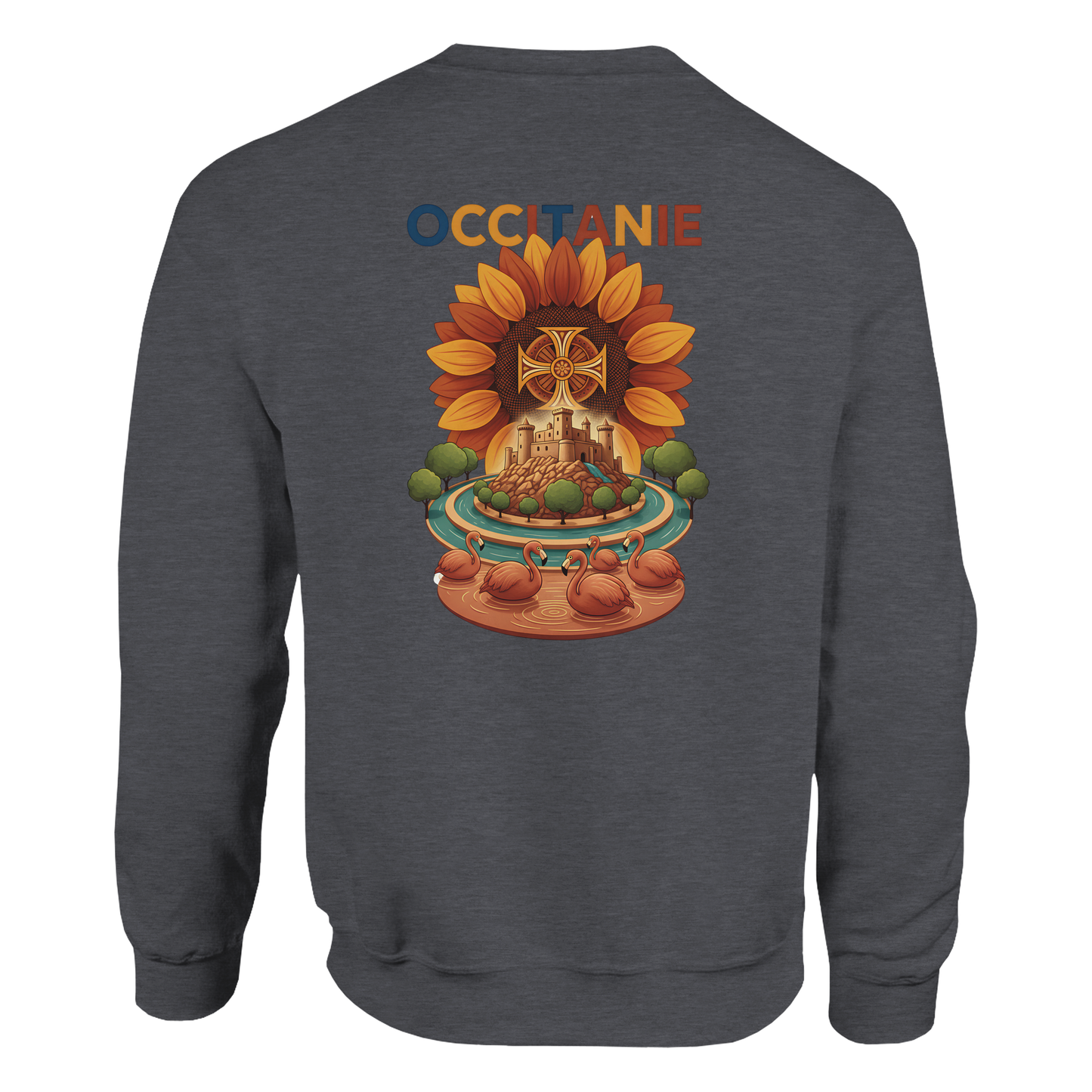 Unisex-Sweatshirt, klassischer Rundhalsausschnitt Occitanie | Gildan® 18000