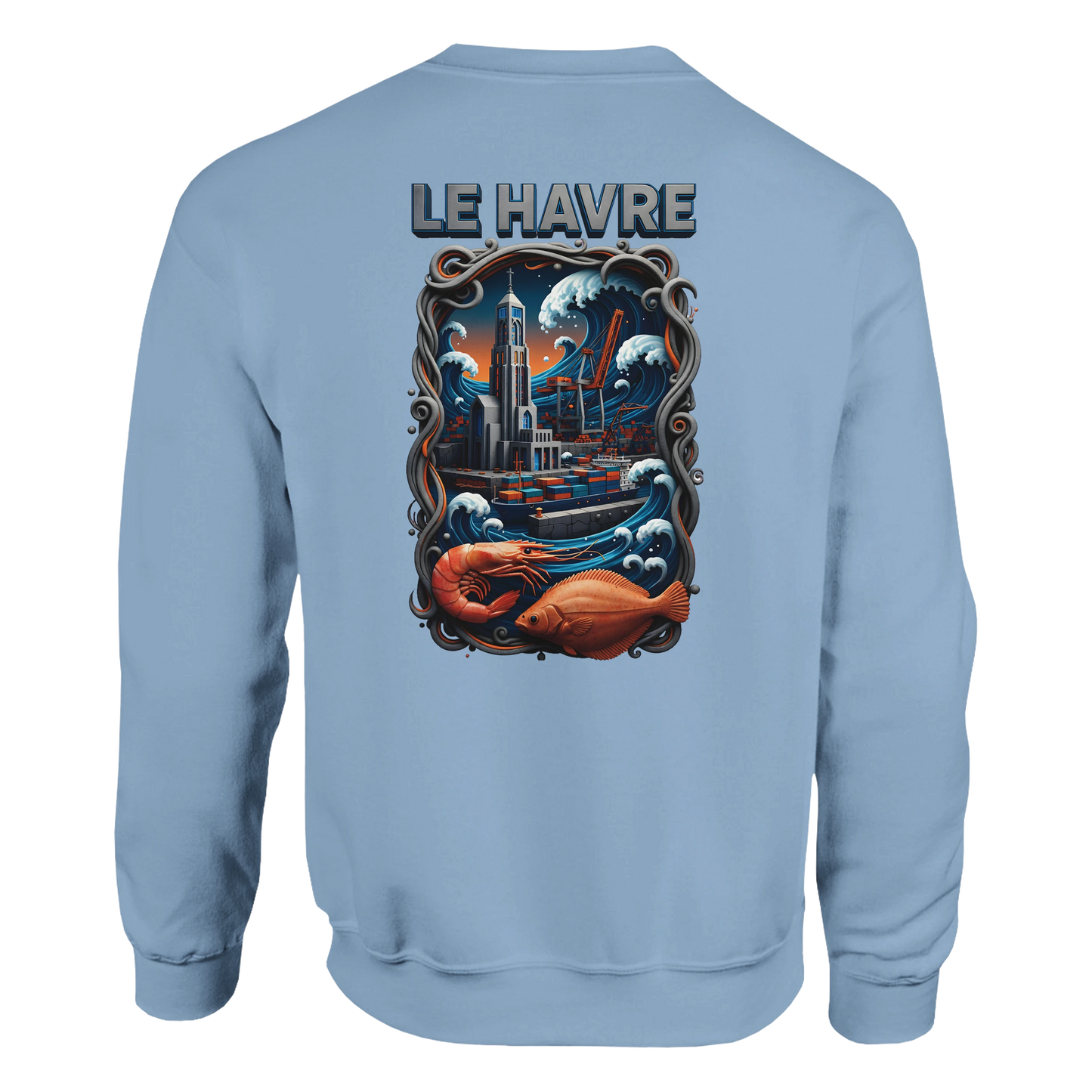 Sweat-shirt Unisexe Le Havre – Ville de France – Pull Premium Confort