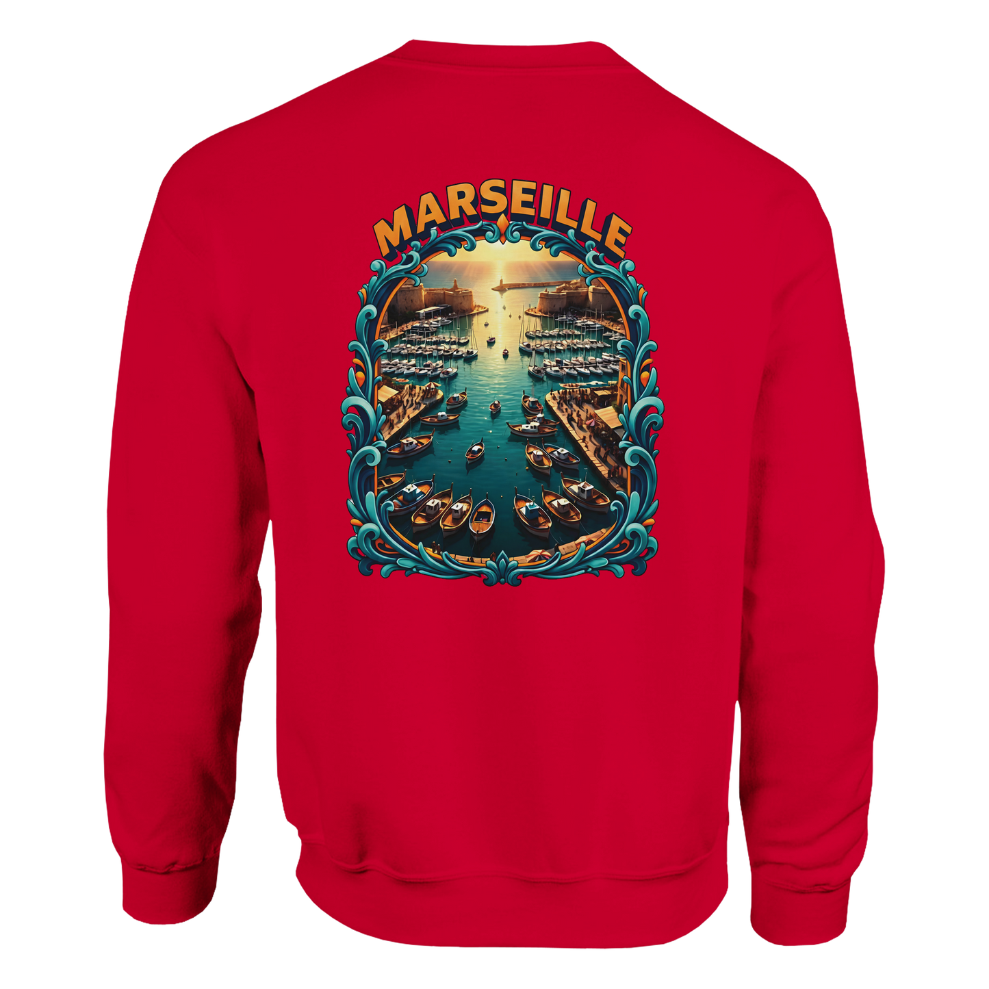 Unisex-Sweatshirt Marseilles Klassisches Rundhals-Sweatshirt | Gildan® 18000