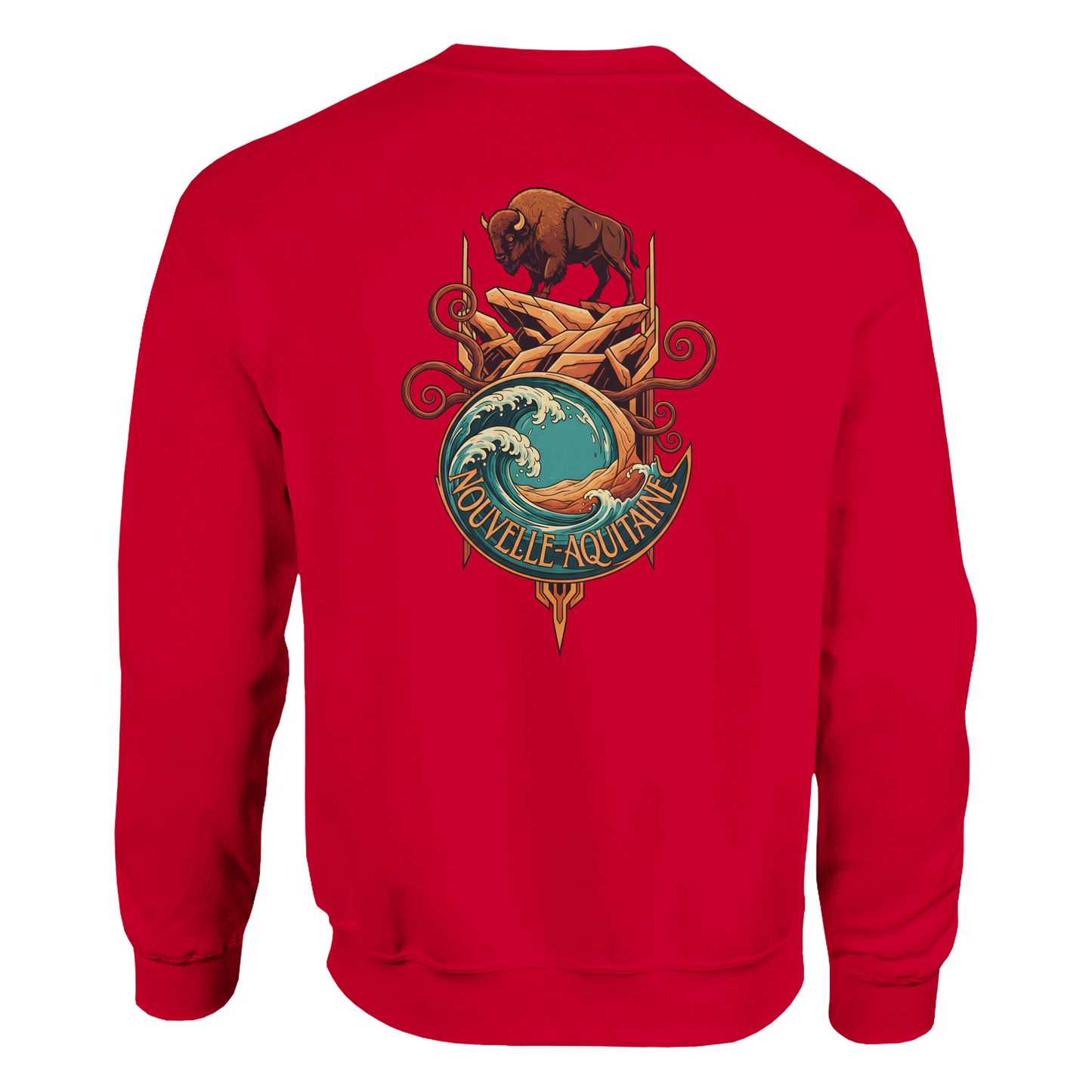 Klassisches Unisex-Rundhalsshirt Nouvelle-Aquitaine | Gildan® 18000
