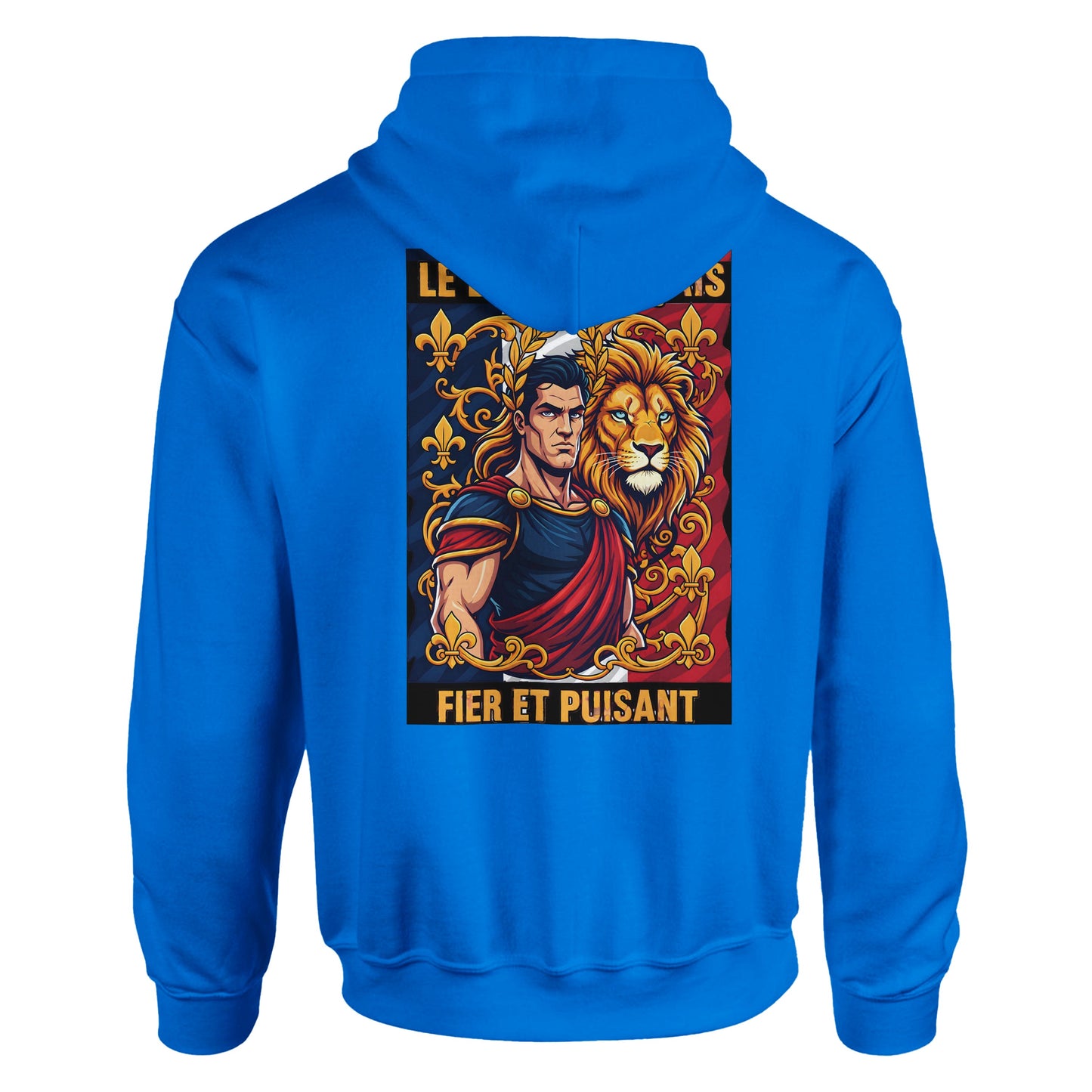 Men's Hoodie - Strong Lion - French Style - Classic | Gildan® 18500