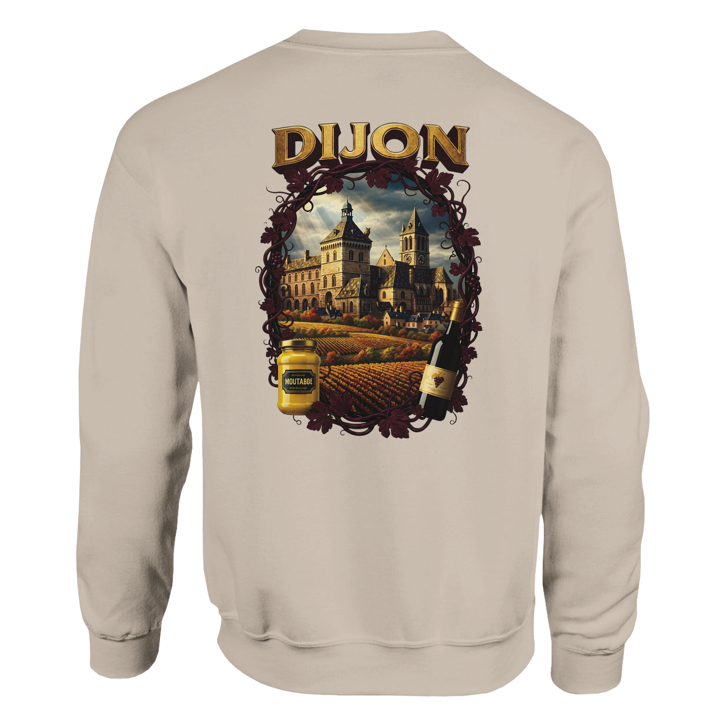 Unisex-Sweatshirt Dijon, Frankreich klassisch Rundhals | Gildan® 18000
