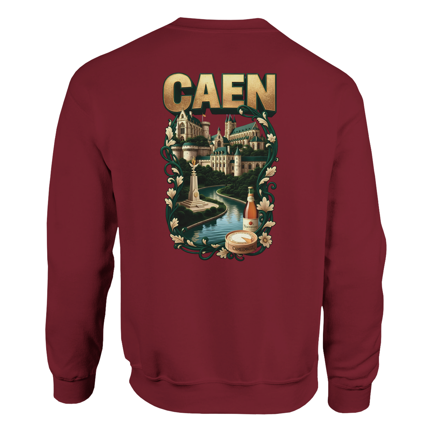 Sweatshirt Caen Stadt in Frankreich klassisch Unisex Rundhals | Gildan® 18000