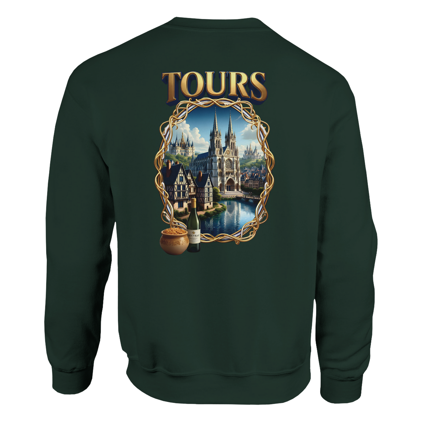 Unisex Sweatshirt Tours French City Classic Crewneck | Gildan® 18000