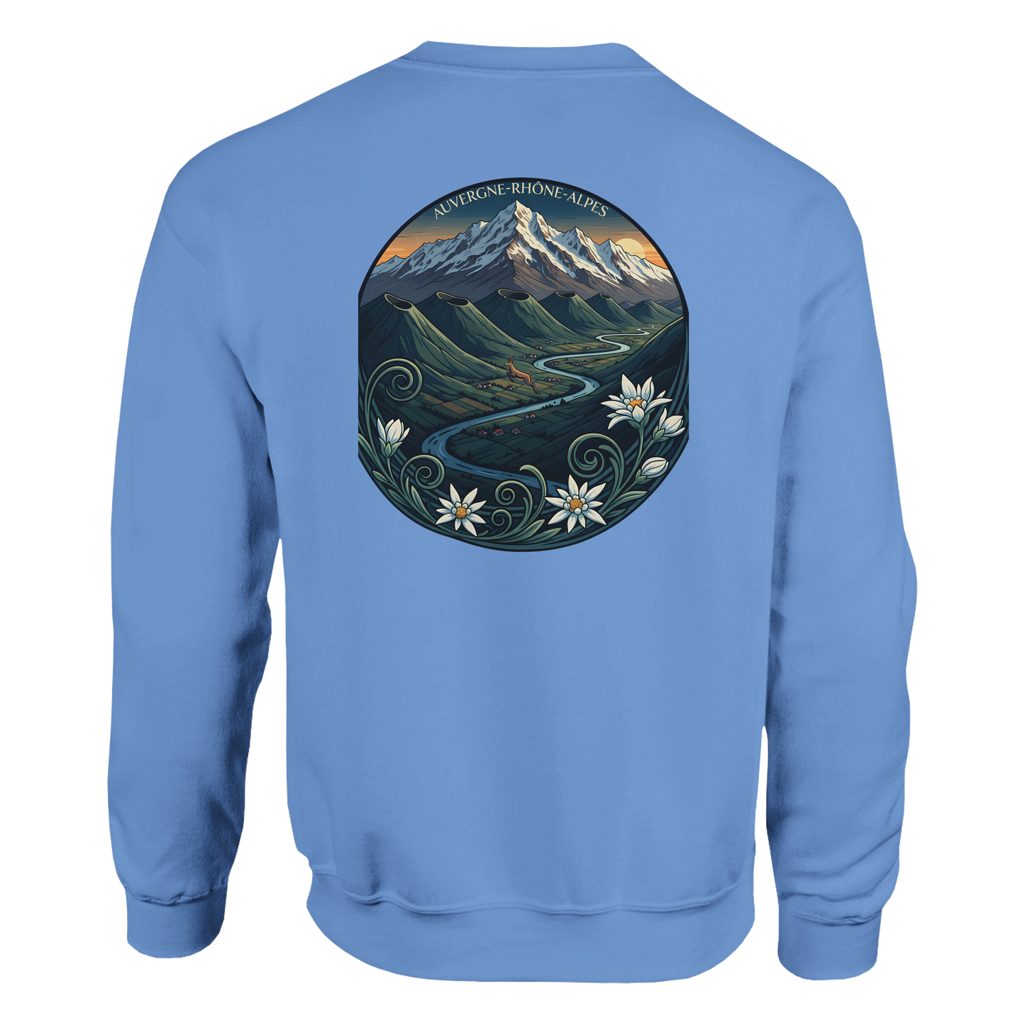 Unisex-Sweatshirt Auvergne-Rhône-Alpes klassisch Rundhals | Gildan® 18000
