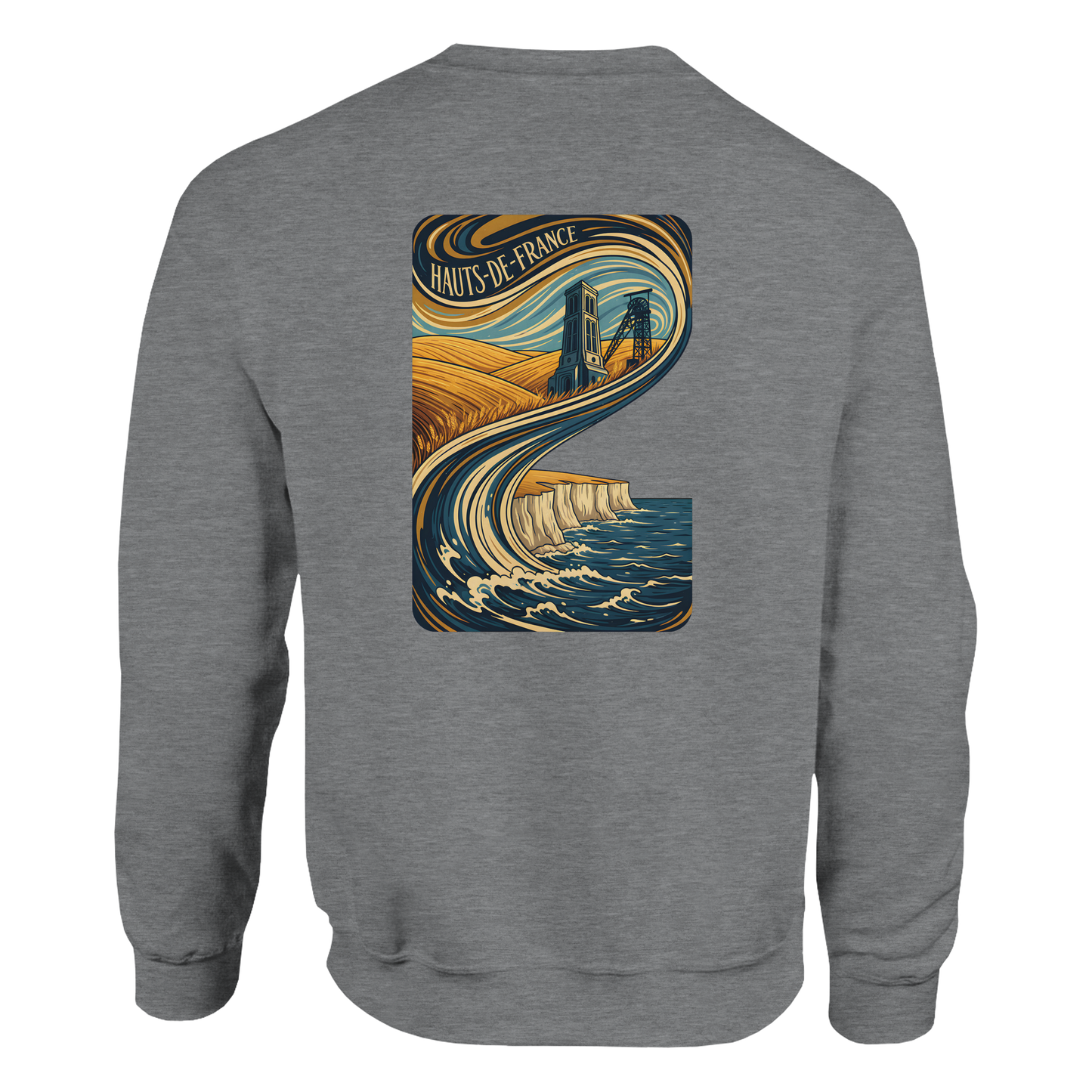Unisex Nord-Pas-de-Calais classic crewneck sweatshirt | Gildan® 18000