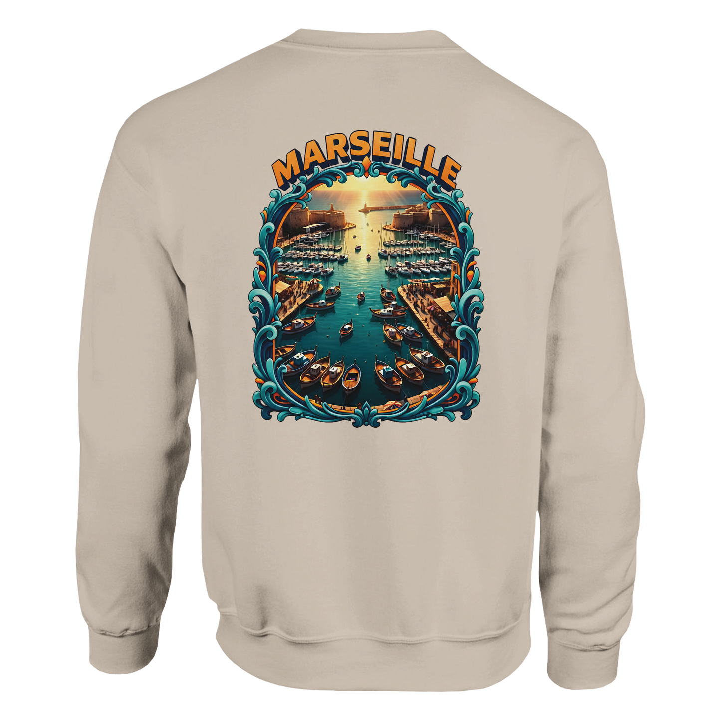 Unisex-Sweatshirt Marseilles Klassisches Rundhals-Sweatshirt | Gildan® 18000