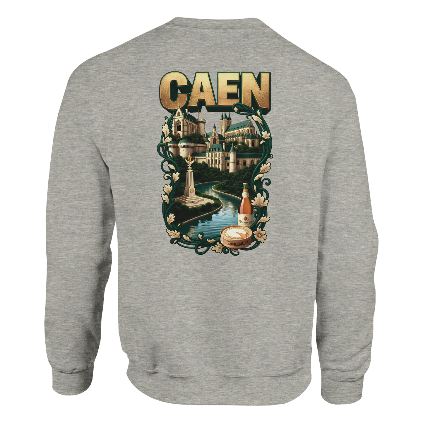 Sweatshirt Caen Stadt in Frankreich klassisch Unisex Rundhals | Gildan® 18000
