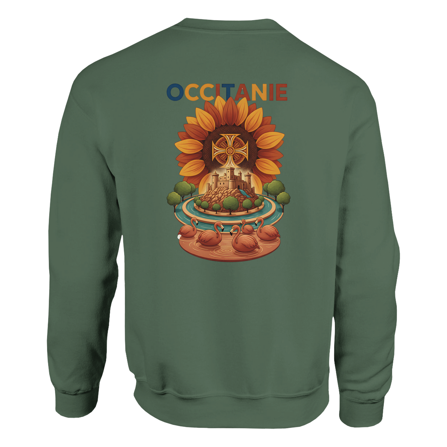 Unisex-Sweatshirt, klassischer Rundhalsausschnitt Occitanie | Gildan® 18000
