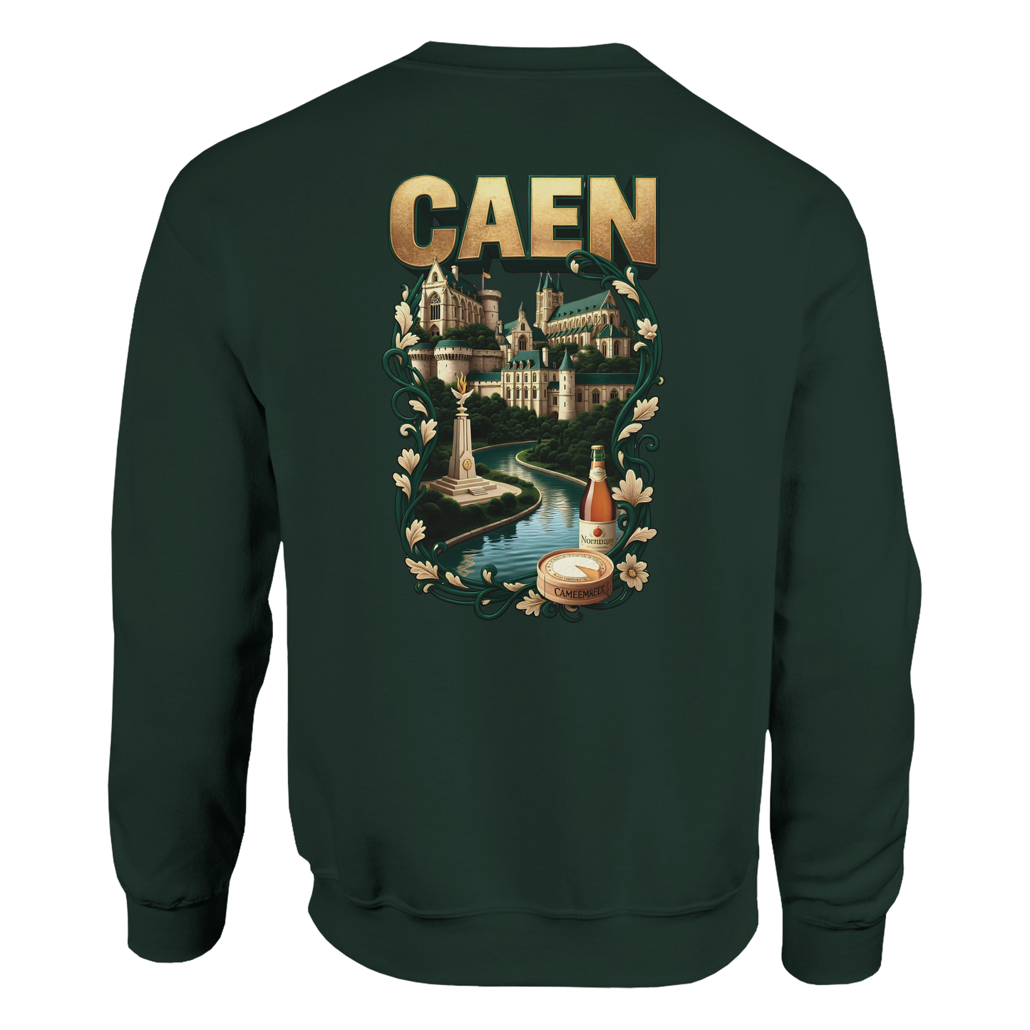 Sweatshirt Caen Stadt in Frankreich klassisch Unisex Rundhals | Gildan® 18000