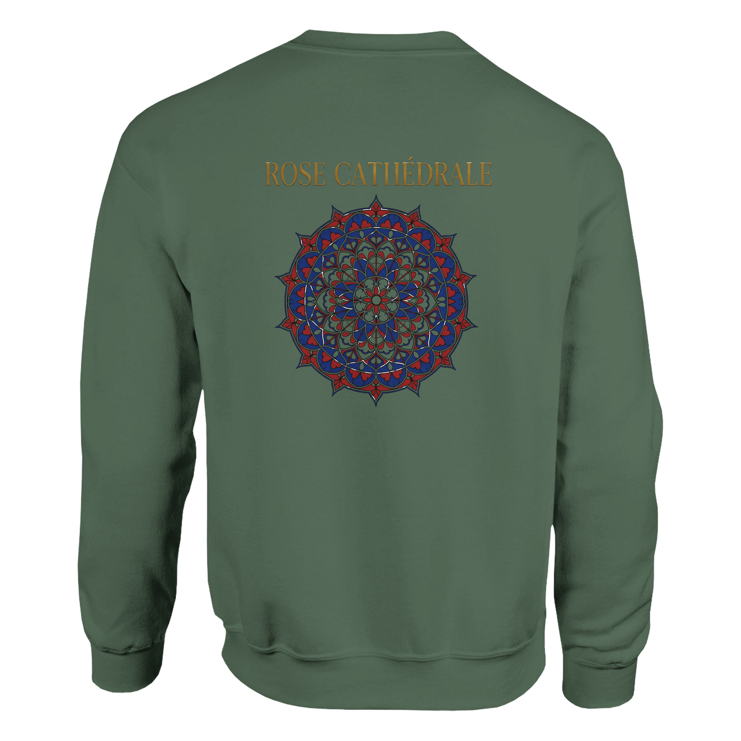 Women's Pink Classic Cathedral Crewneck Sweatshirt | Gildan® 18000