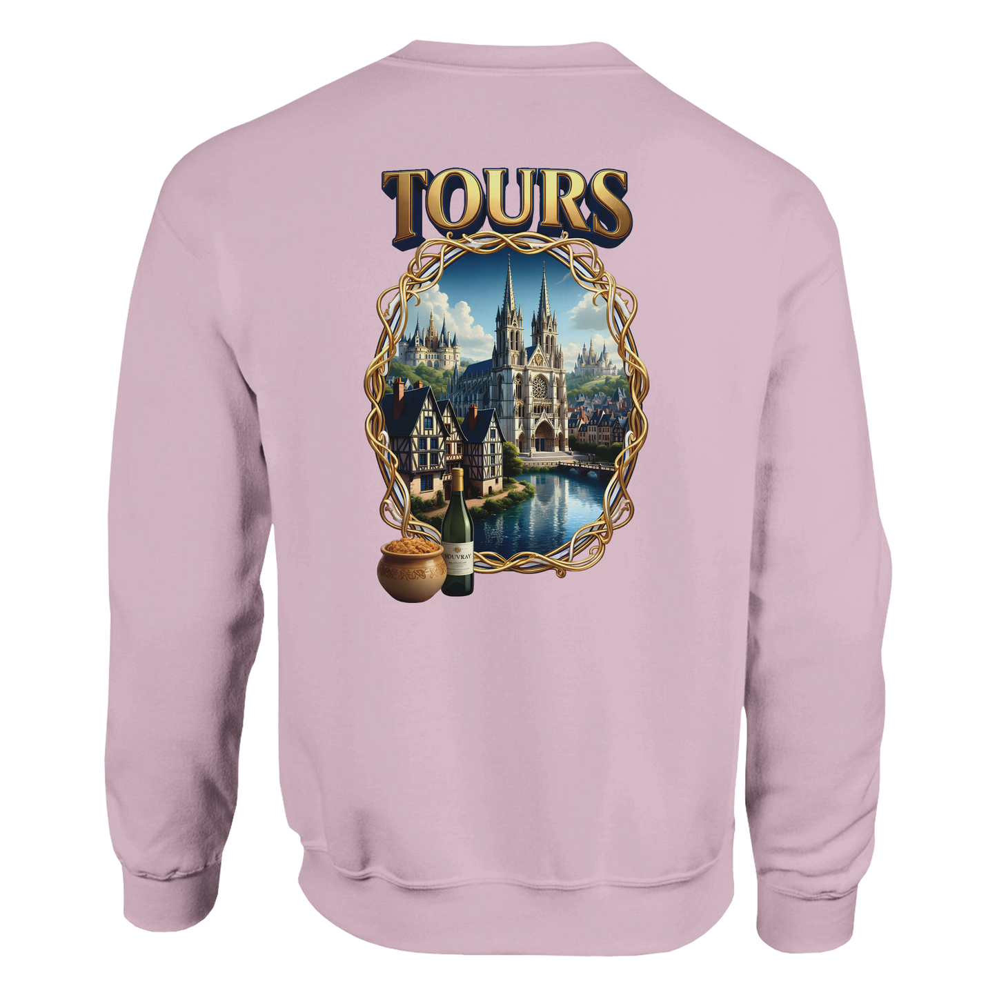 Unisex Sweatshirt Tours French City Classic Crewneck | Gildan® 18000
