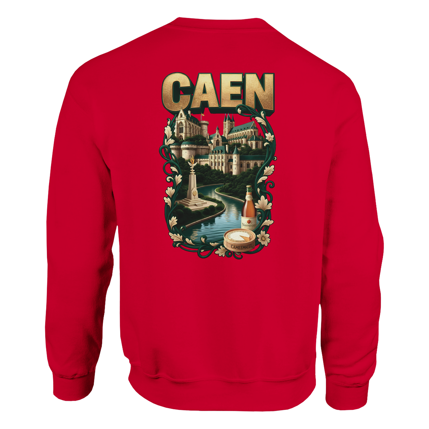 Sweatshirt Caen Stadt in Frankreich klassisch Unisex Rundhals | Gildan® 18000