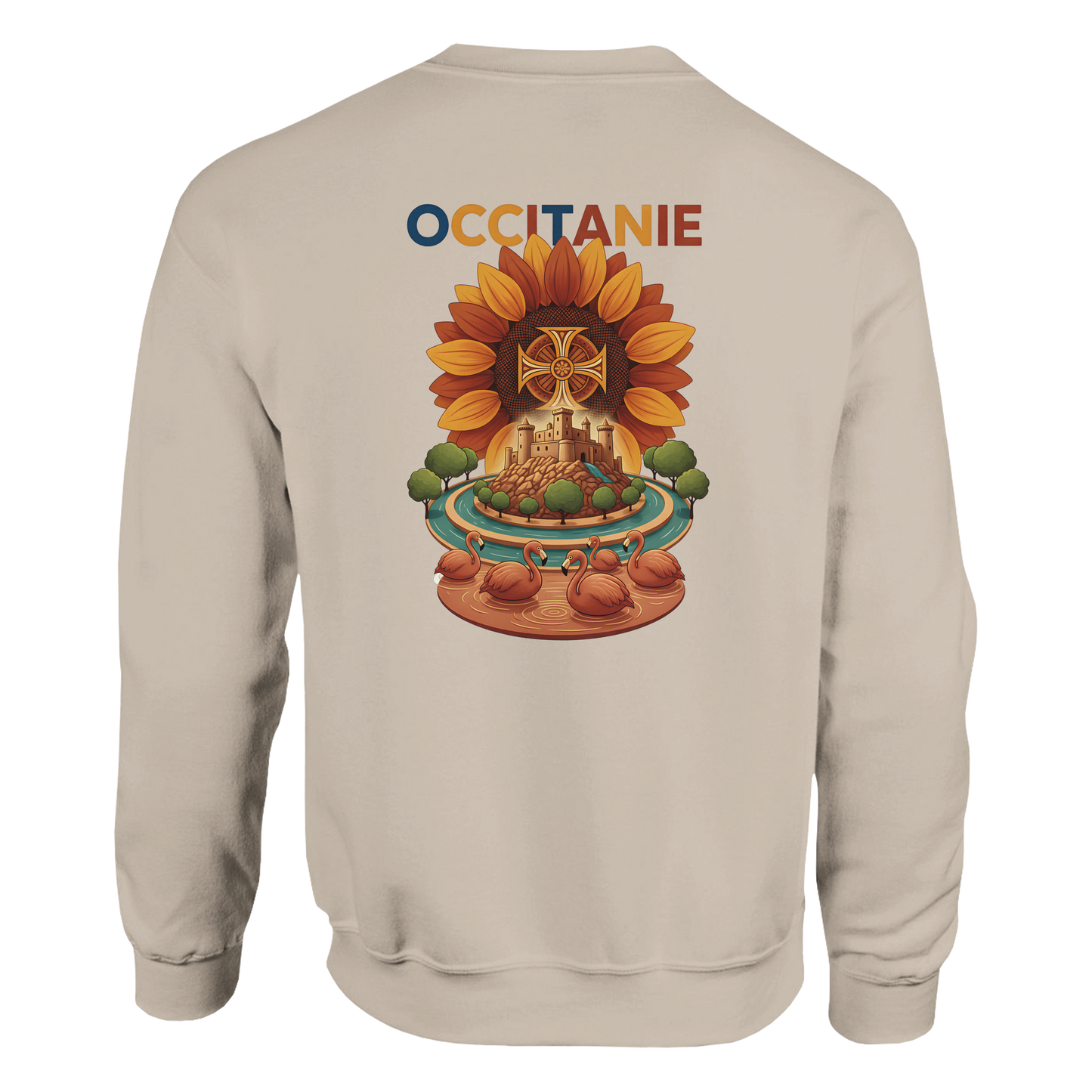 Unisex-Sweatshirt, klassischer Rundhalsausschnitt Occitanie | Gildan® 18000