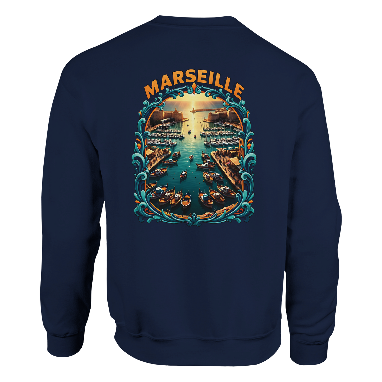 Unisex-Sweatshirt Marseilles Klassisches Rundhals-Sweatshirt | Gildan® 18000