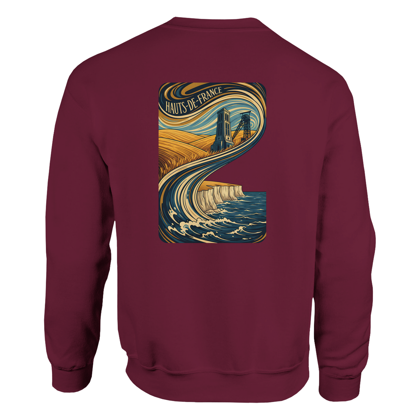 Unisex Nord-Pas-de-Calais classic crewneck sweatshirt | Gildan® 18000