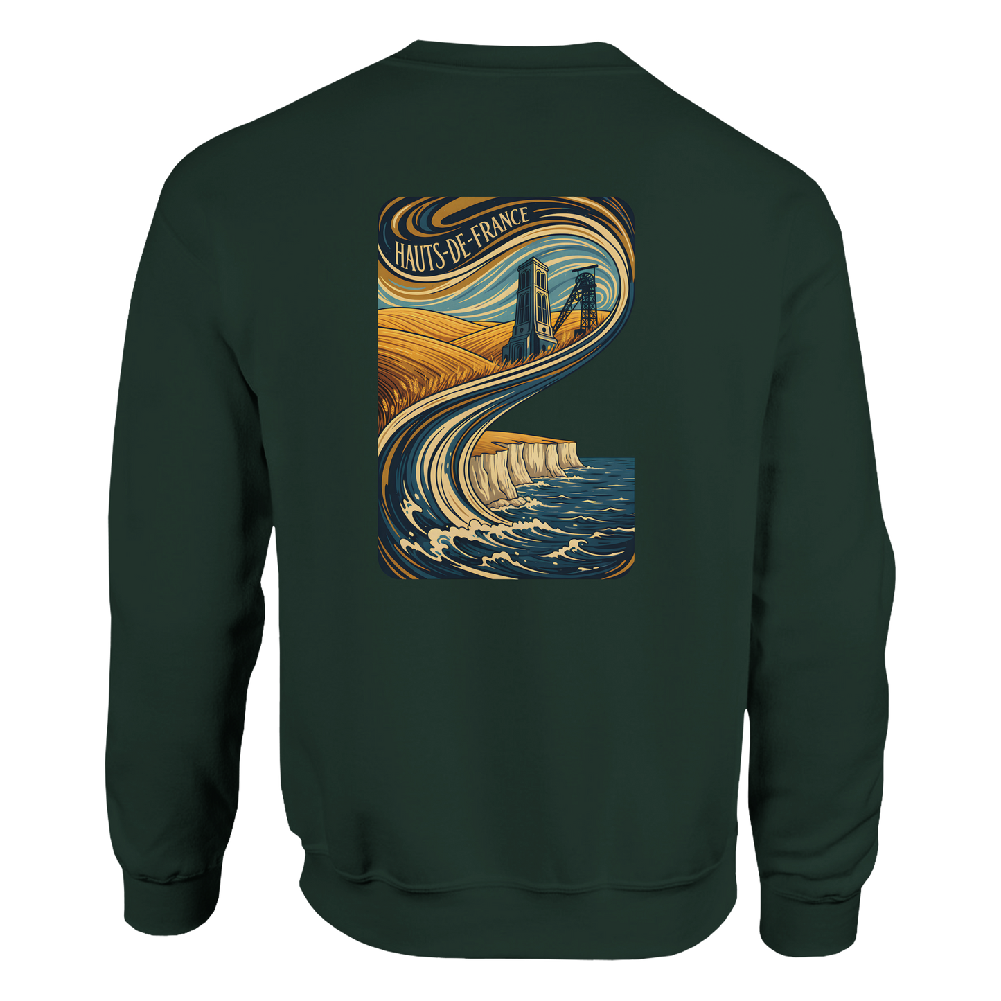 Unisex Nord-Pas-de-Calais classic crewneck sweatshirt | Gildan® 18000