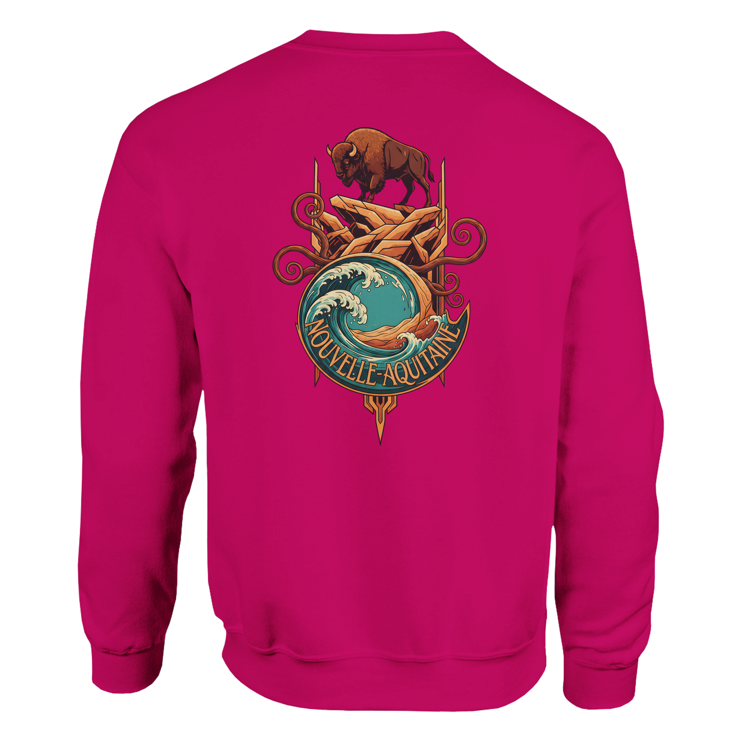 Klassisches Unisex-Rundhalsshirt Nouvelle-Aquitaine | Gildan® 18000