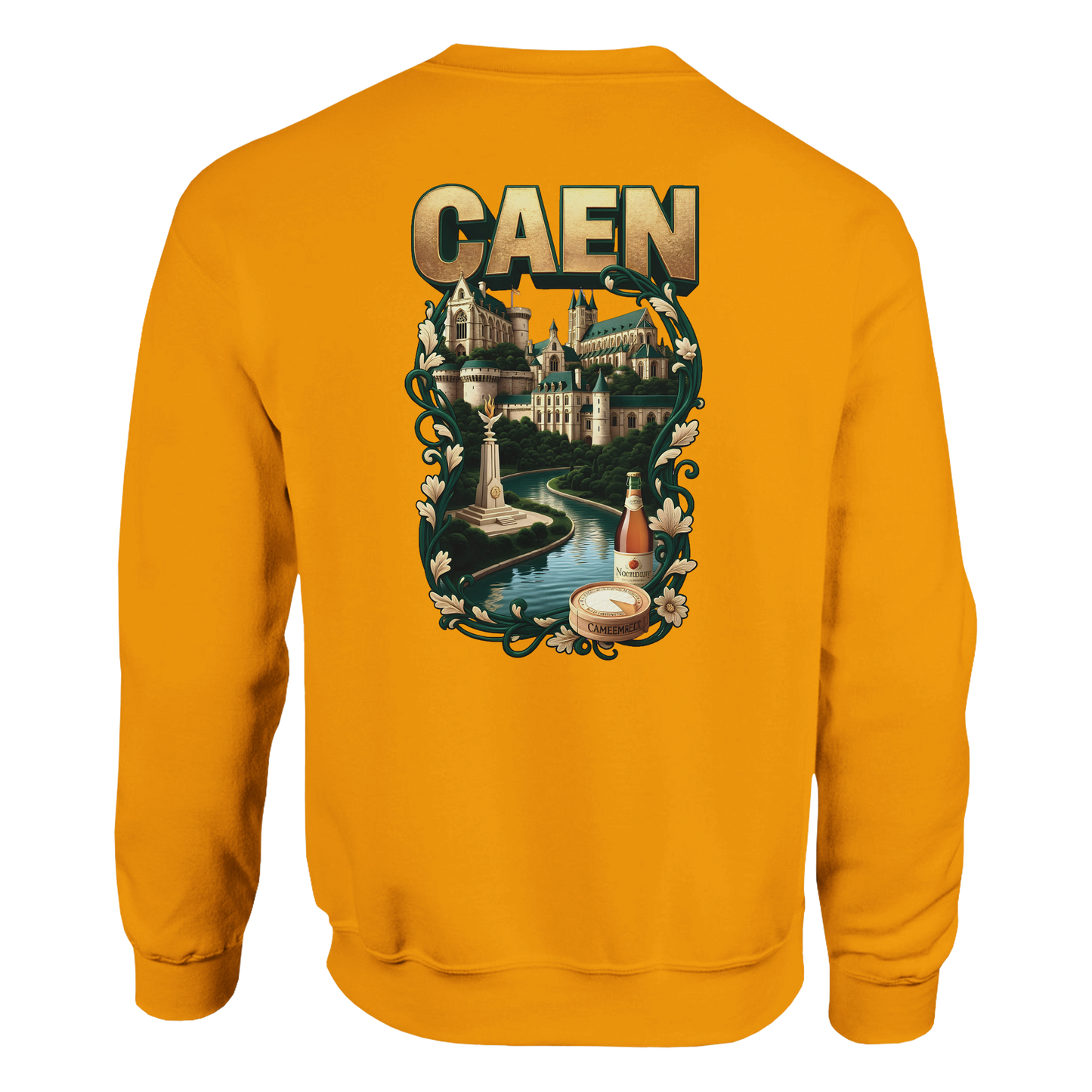 Sweatshirt Caen Stadt in Frankreich klassisch Unisex Rundhals | Gildan® 18000