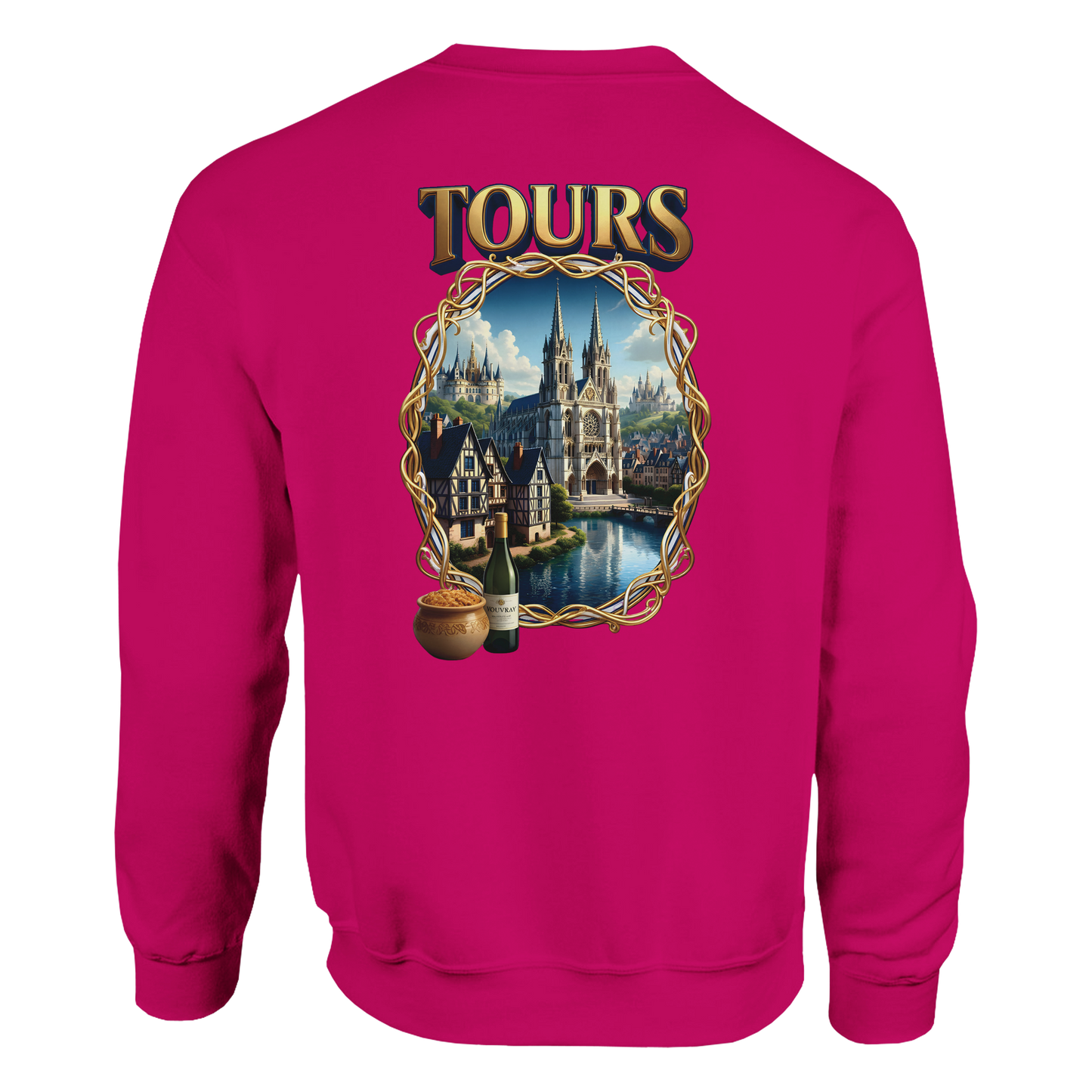 Unisex Sweatshirt Tours French City Classic Crewneck | Gildan® 18000
