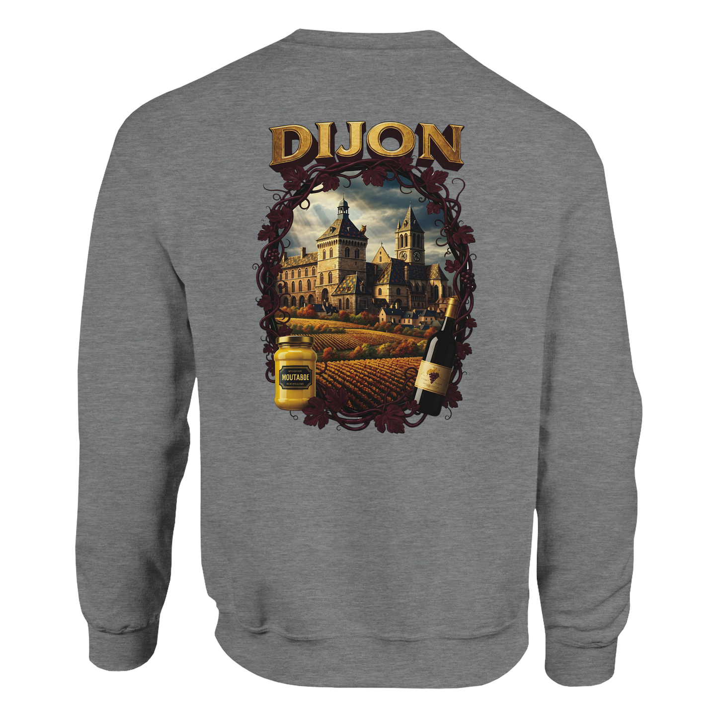 Unisex-Sweatshirt Dijon, Frankreich klassisch Rundhals | Gildan® 18000