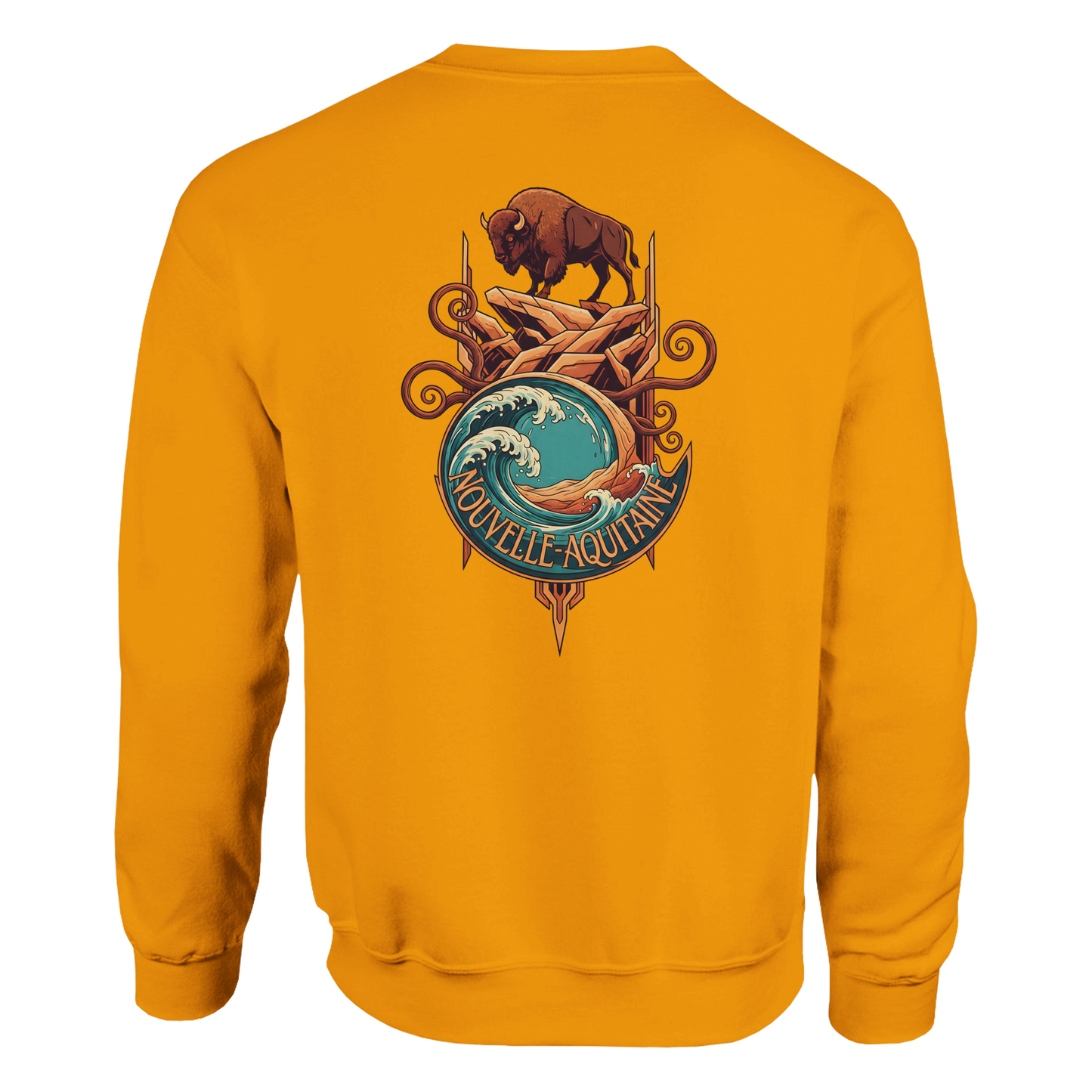 Klassisches Unisex-Rundhalsshirt Nouvelle-Aquitaine | Gildan® 18000