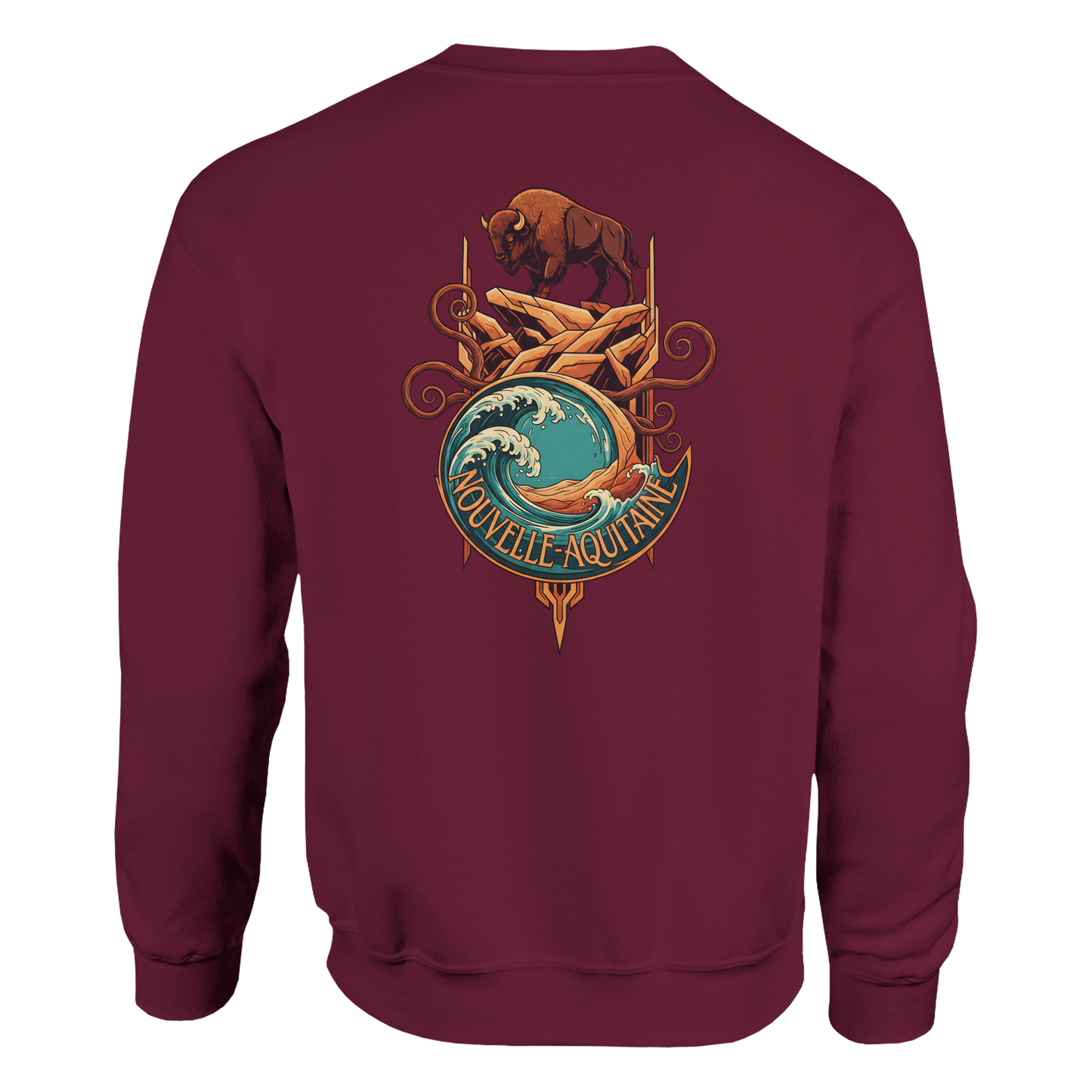 Klassisches Unisex-Rundhalsshirt Nouvelle-Aquitaine | Gildan® 18000