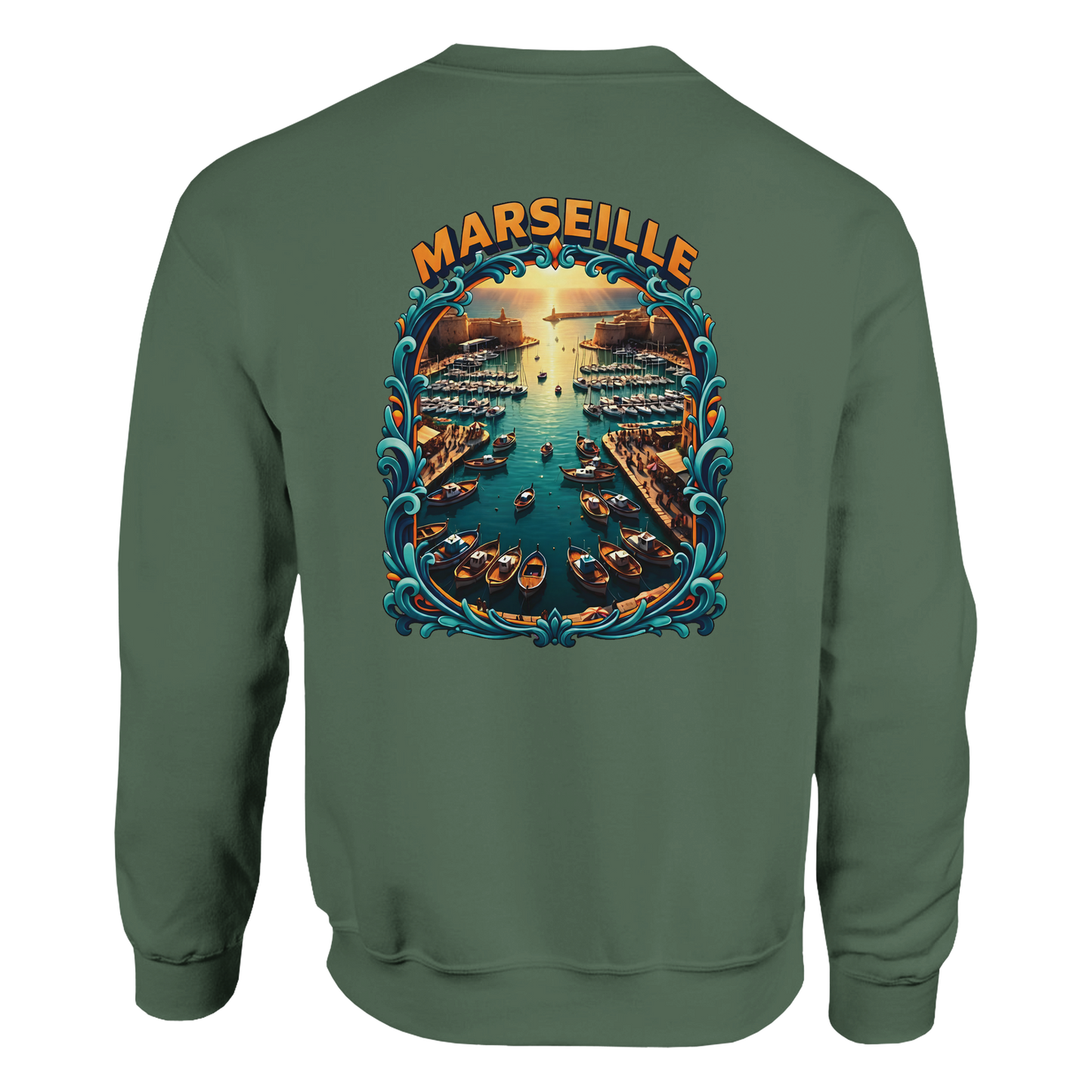 Unisex-Sweatshirt Marseilles Klassisches Rundhals-Sweatshirt | Gildan® 18000