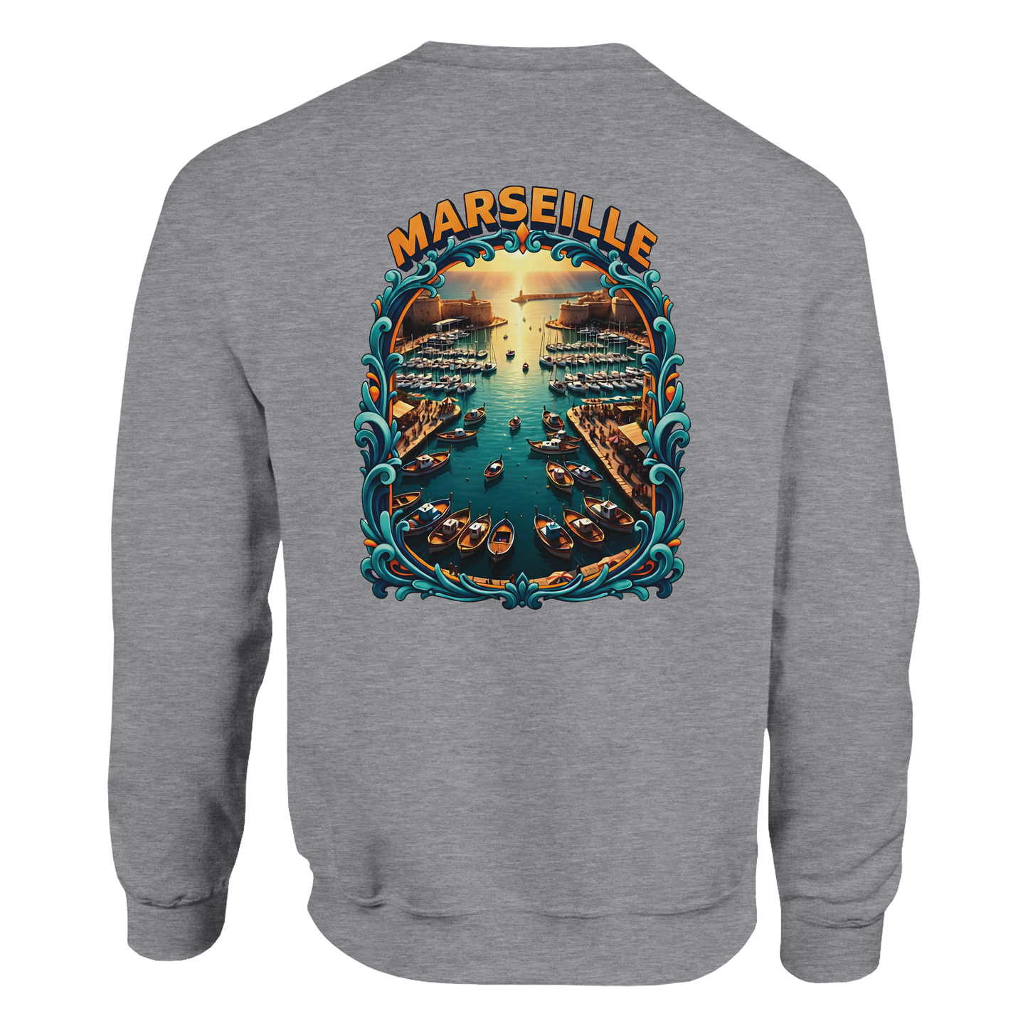 Unisex-Sweatshirt Marseilles Klassisches Rundhals-Sweatshirt | Gildan® 18000