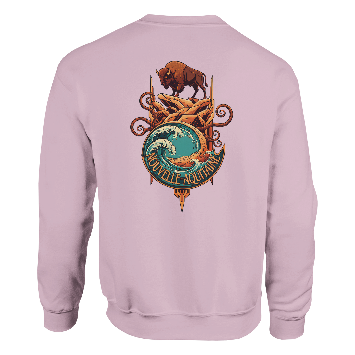 Klassisches Unisex-Rundhalsshirt Nouvelle-Aquitaine | Gildan® 18000