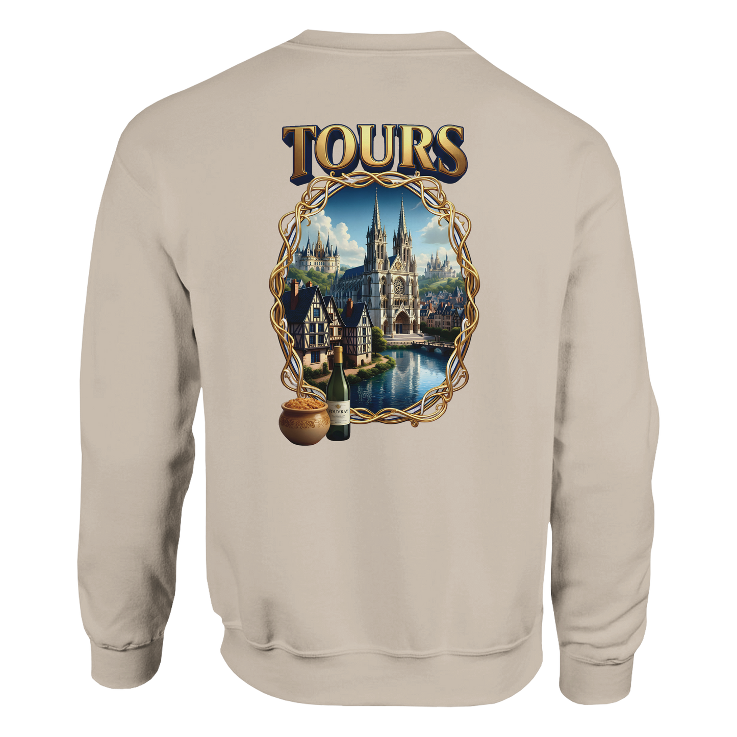 Unisex Sweatshirt Tours French City Classic Crewneck | Gildan® 18000