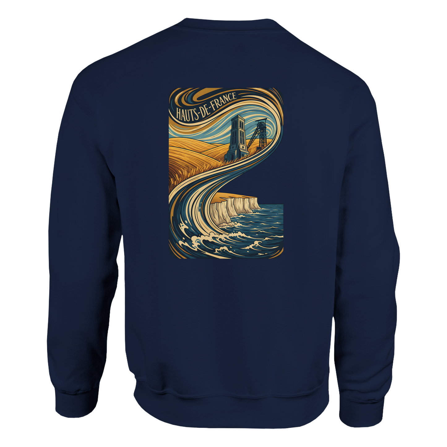 Unisex Nord-Pas-de-Calais classic crewneck sweatshirt | Gildan® 18000