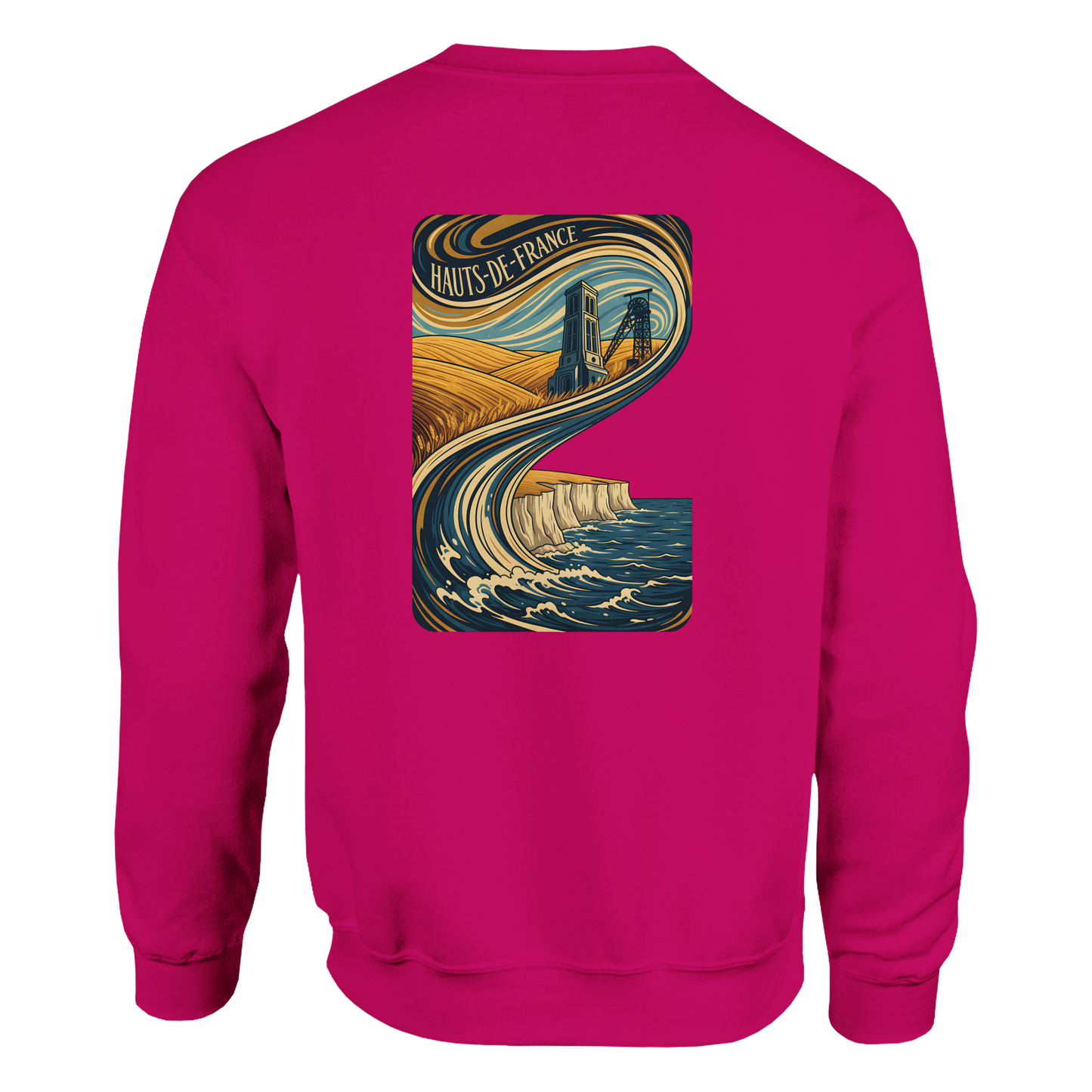 Unisex Nord-Pas-de-Calais classic crewneck sweatshirt | Gildan® 18000