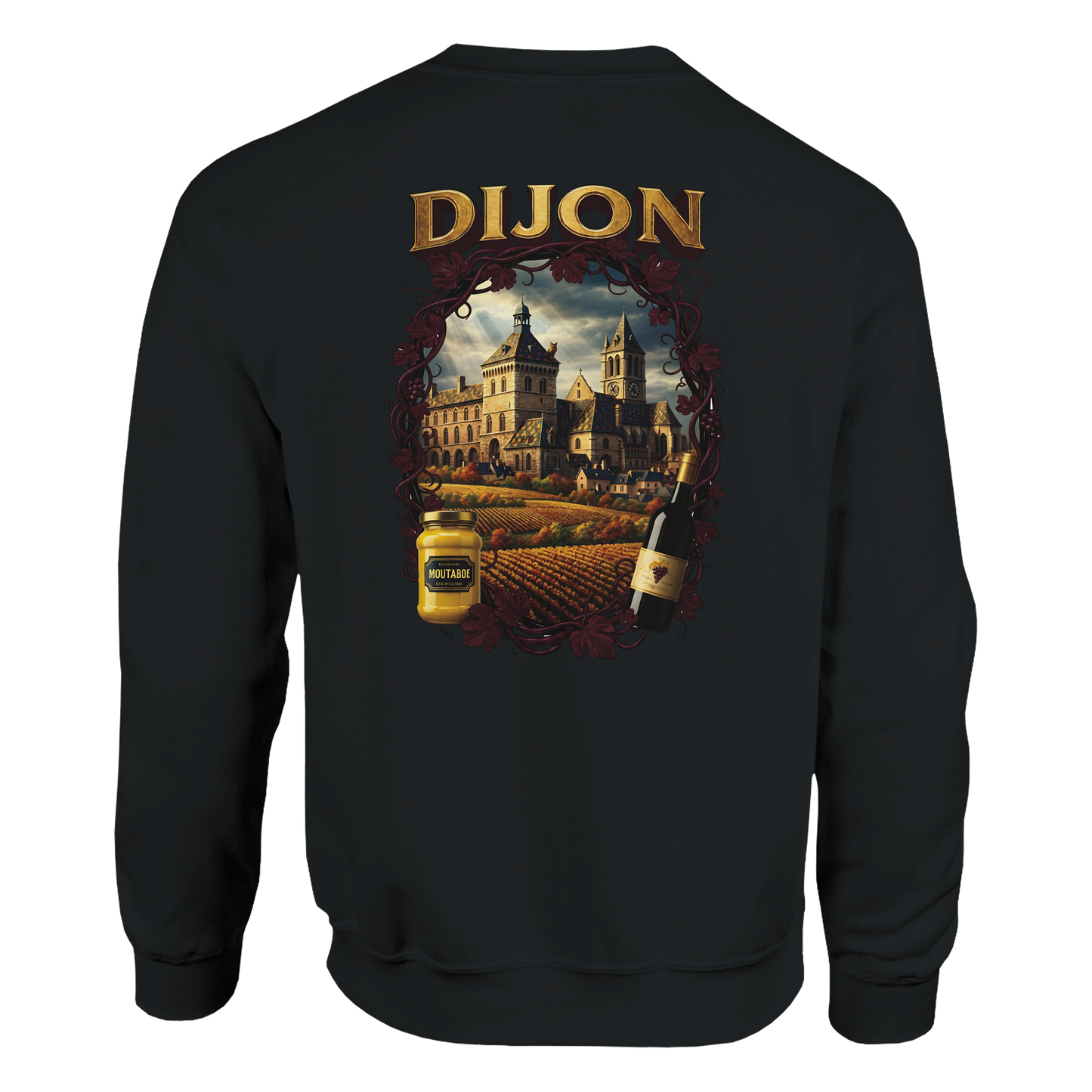 Unisex-Sweatshirt Dijon, Frankreich klassisch Rundhals | Gildan® 18000